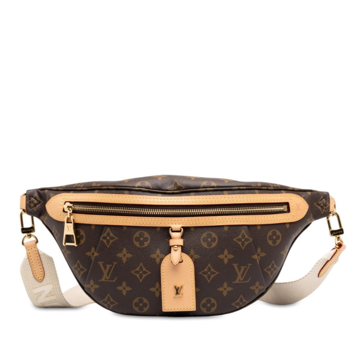 Louis Vuitton Brown Pvc Leather Sling Bag (Pre-Owned)