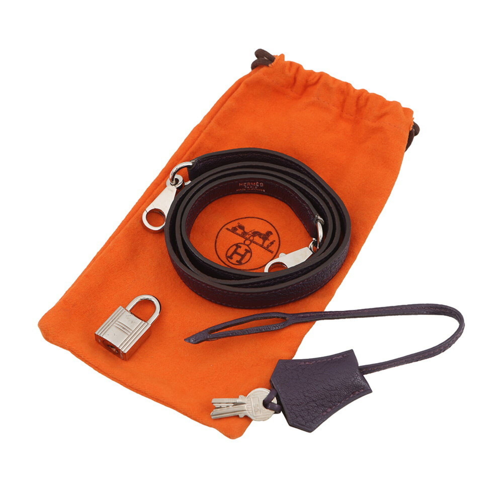 Hermes Cassis Chevre Coromandel Leather Handbag (Pre-Owned)