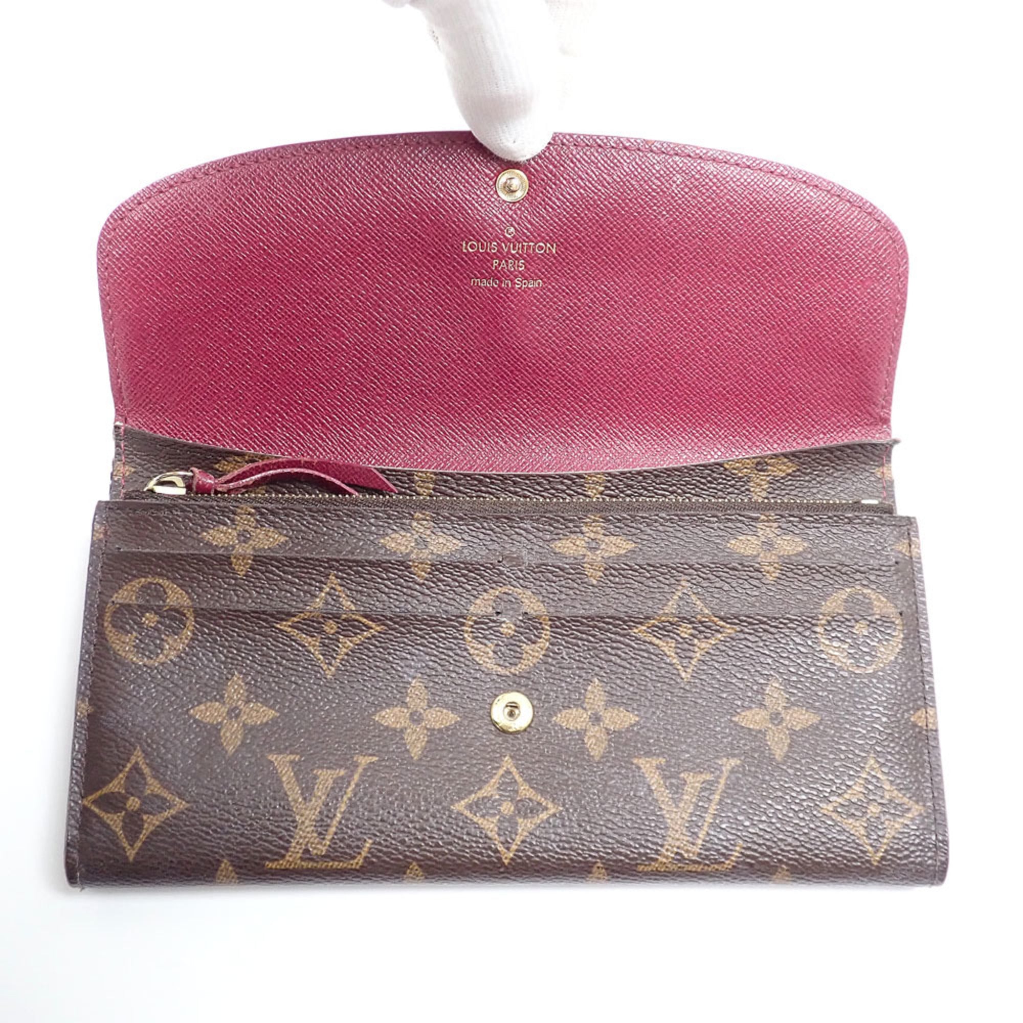 Louis Vuitton Fuchsia Monogram Long Wallet (Bi-Fold) (Pre-Owned)