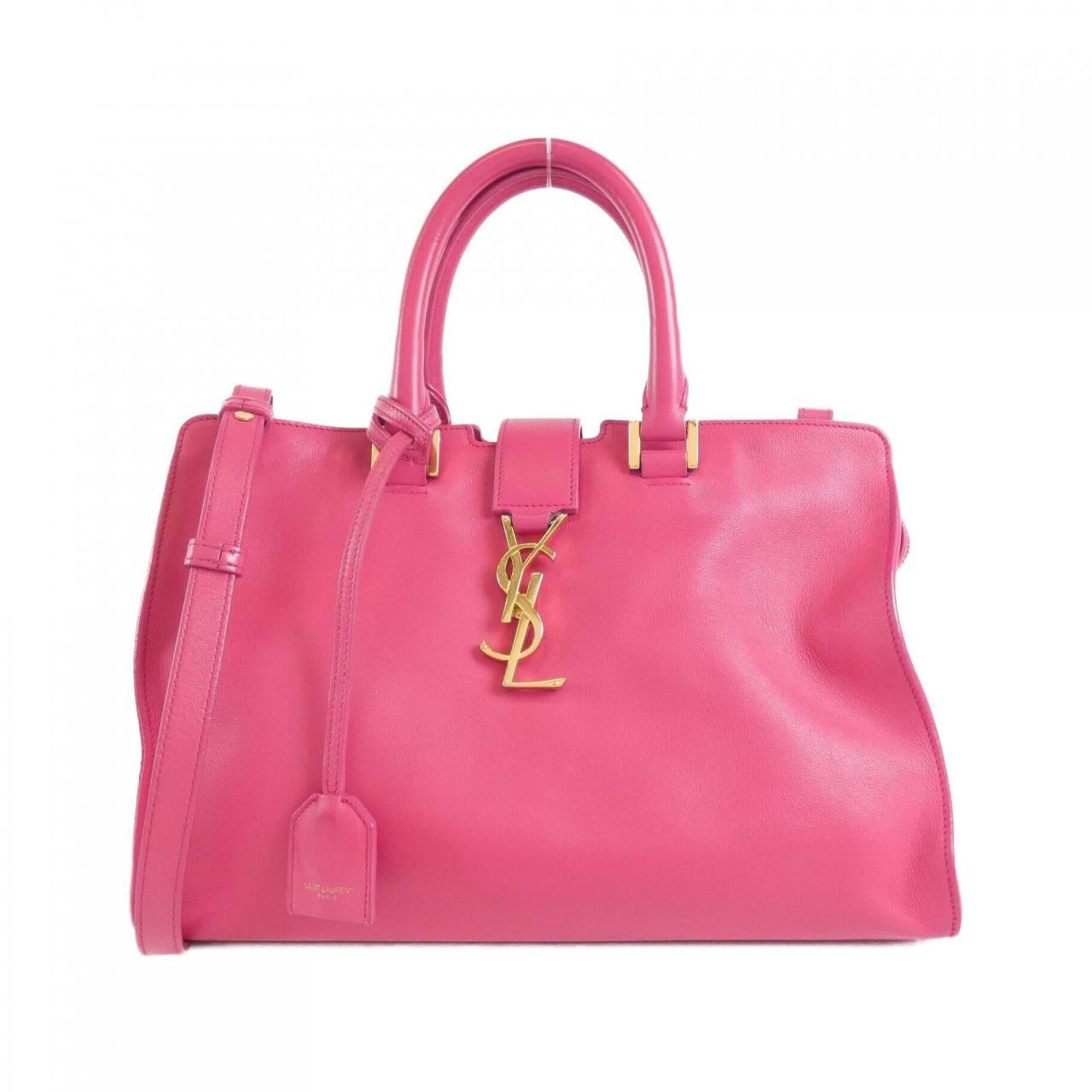 Saint Laurent Gold Leather Handbag (Pre-Owned)