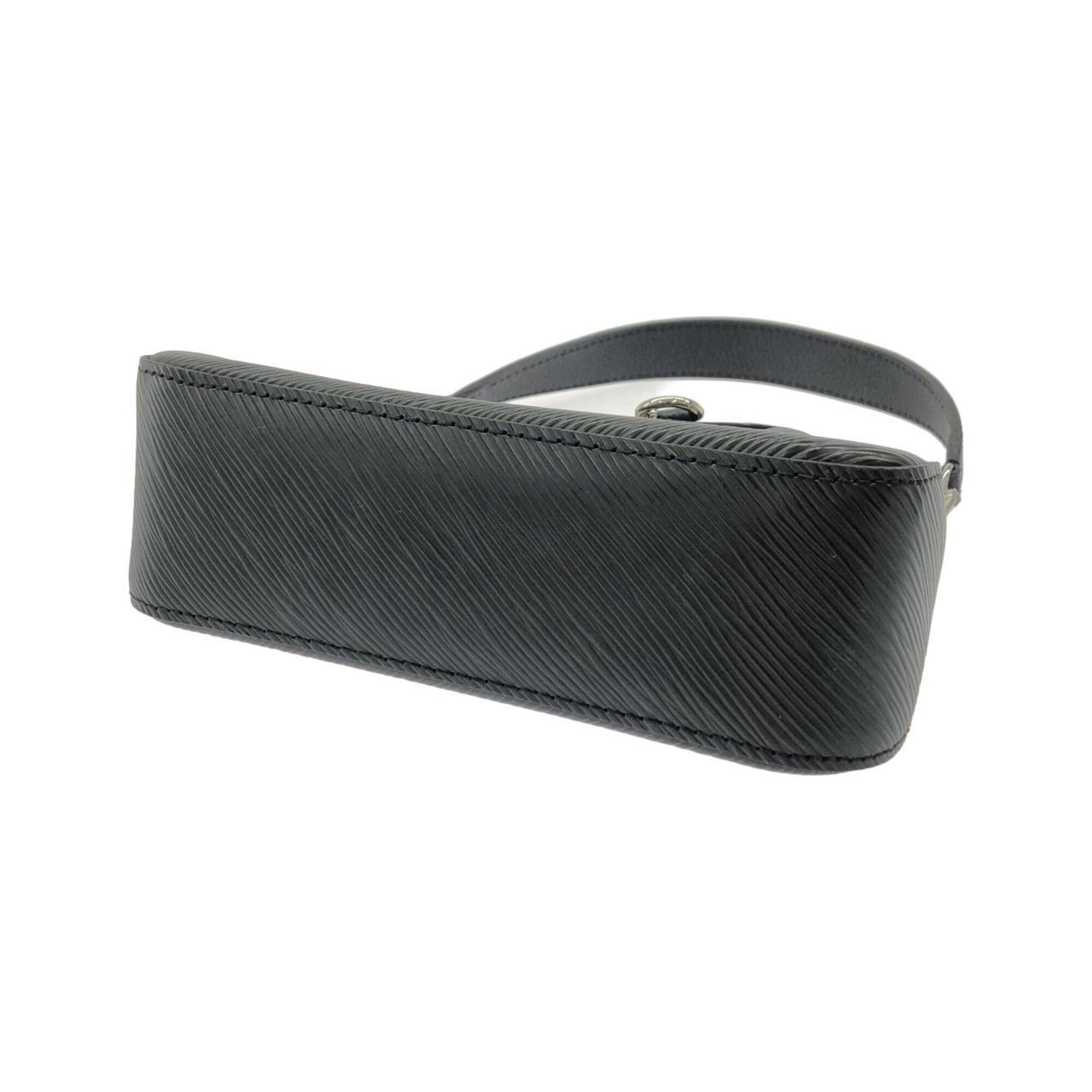 Louis Vuitton Black Leather Shoulder Bag (Pre-Owned)