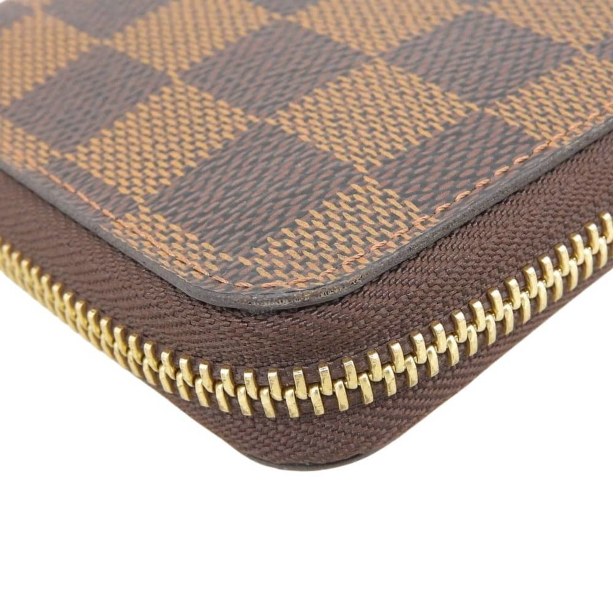 Louis Vuitton Damier Canvas Ebene Pvc Middle Wallet (Bi-Fold) (Pre-Owned)