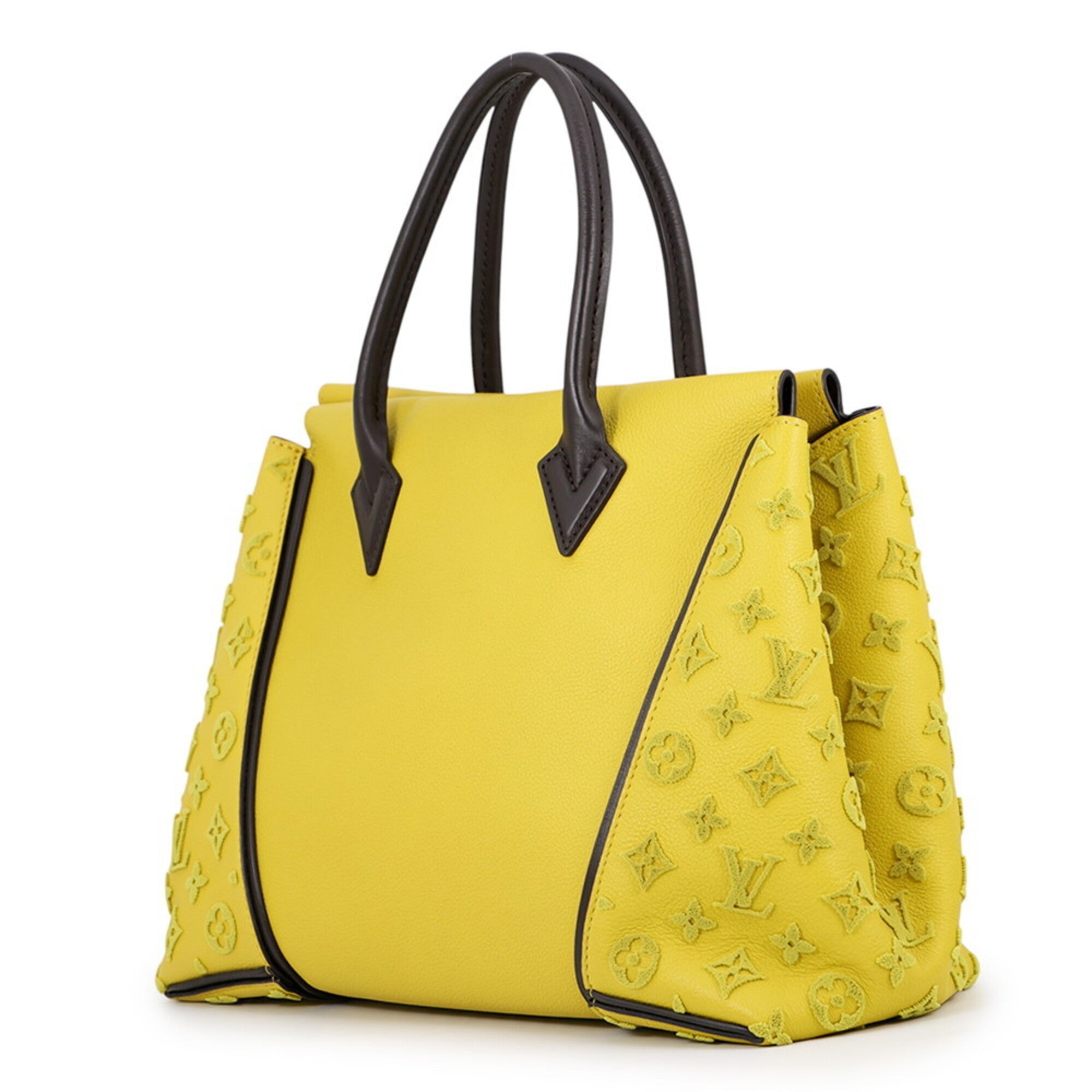 Louis Vuitton Monogram Velours Pistache Veau Cachemire Leather Leather Handbag (Pre-Owned)