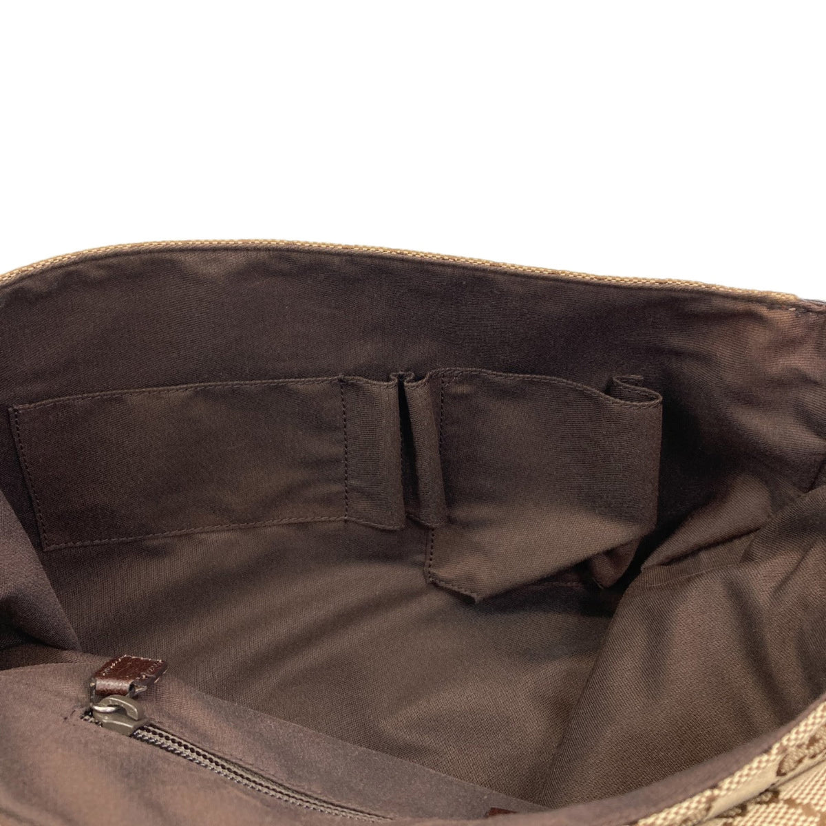 Gucci Brown Canvas Shoulder Bag (Pre-Owned)
