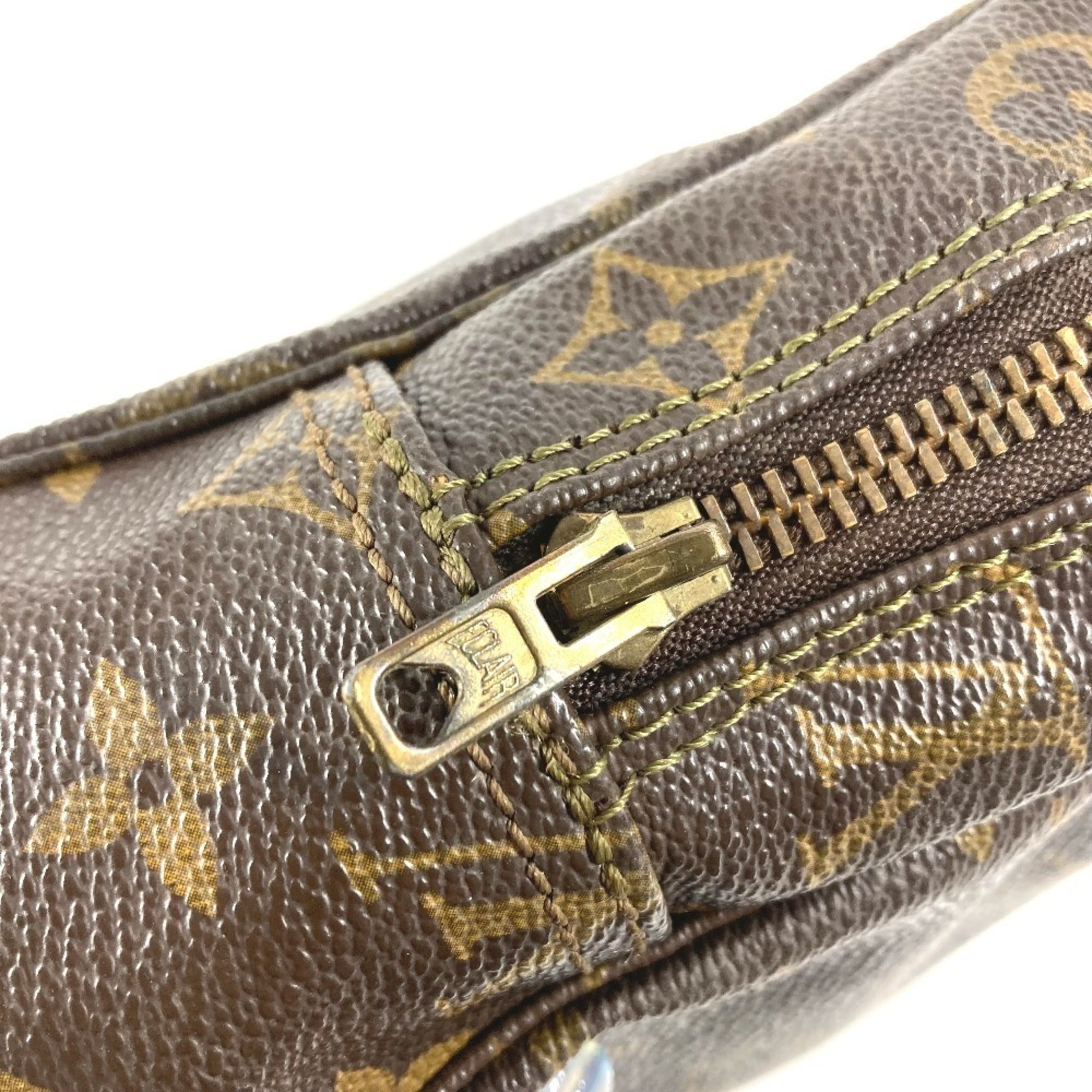 Louis Vuitton Brown Monogram Canvas Clutch Bag Pouch (Pre-Owned)