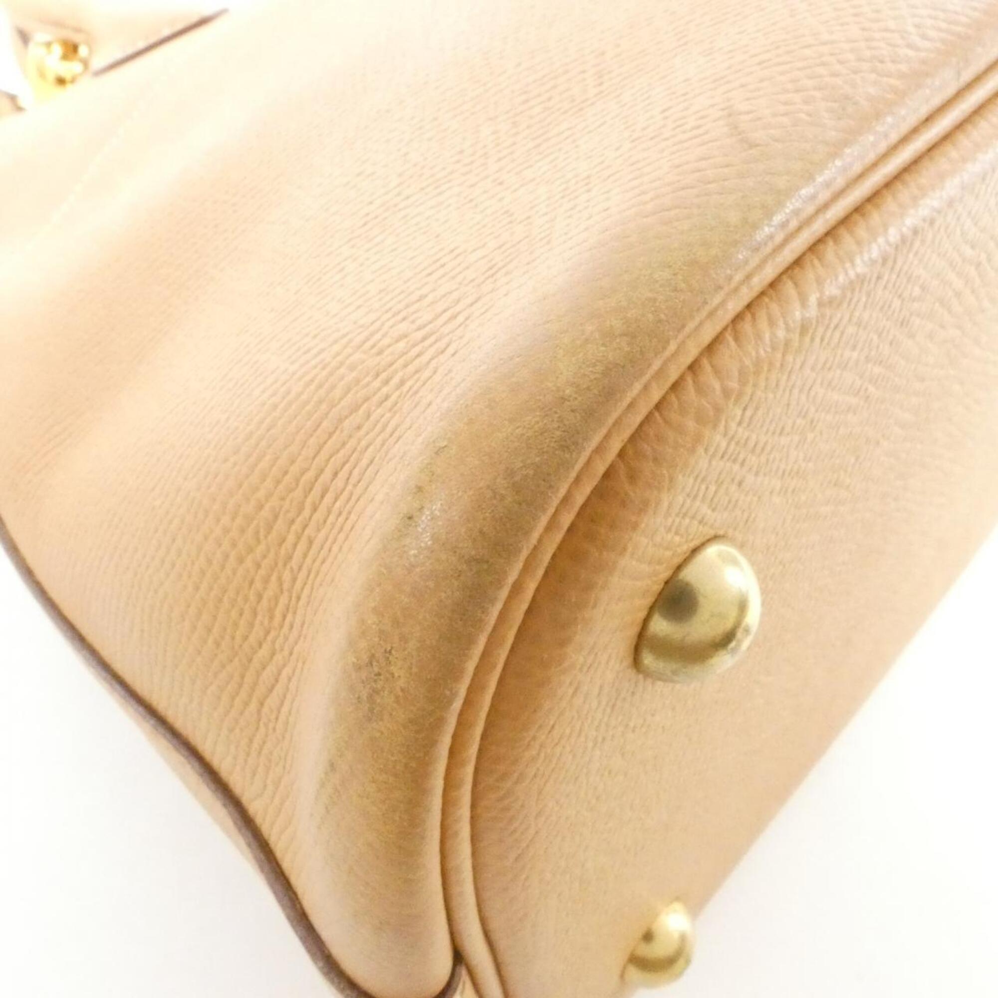Hermes Natural Courchevel Leather Handbag (Pre-Owned)