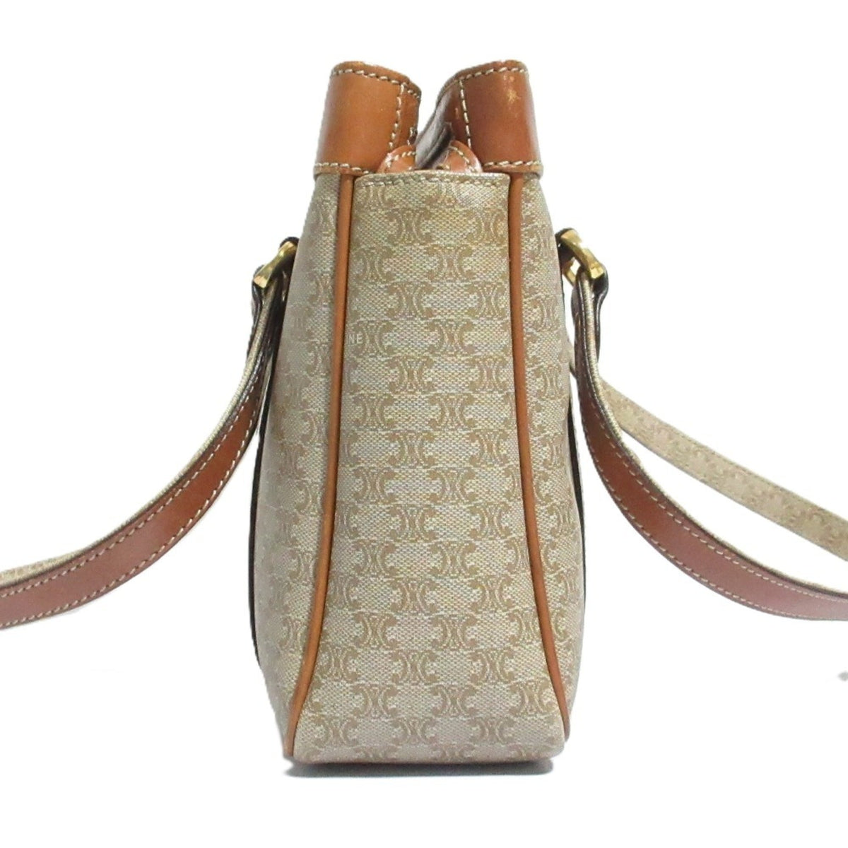 Celine Beige Brown Handbag Tote Bag (Pre-Owned)