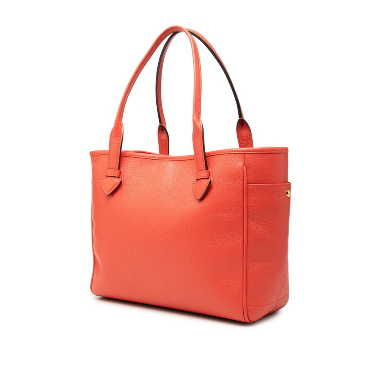 Loewe Red Color Leather Shoulder Bag Tote Bag (Pre-Owned)