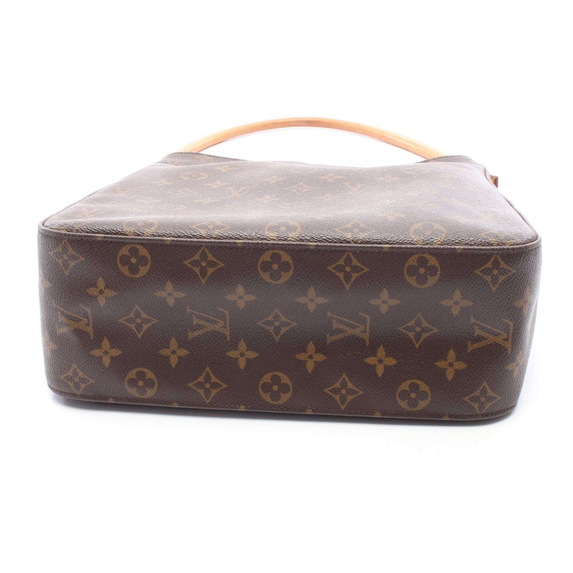 Louis Vuitton Brown Monogram Leather Coated Canvas Handbag Shoulder Bag (Pre-Owned)