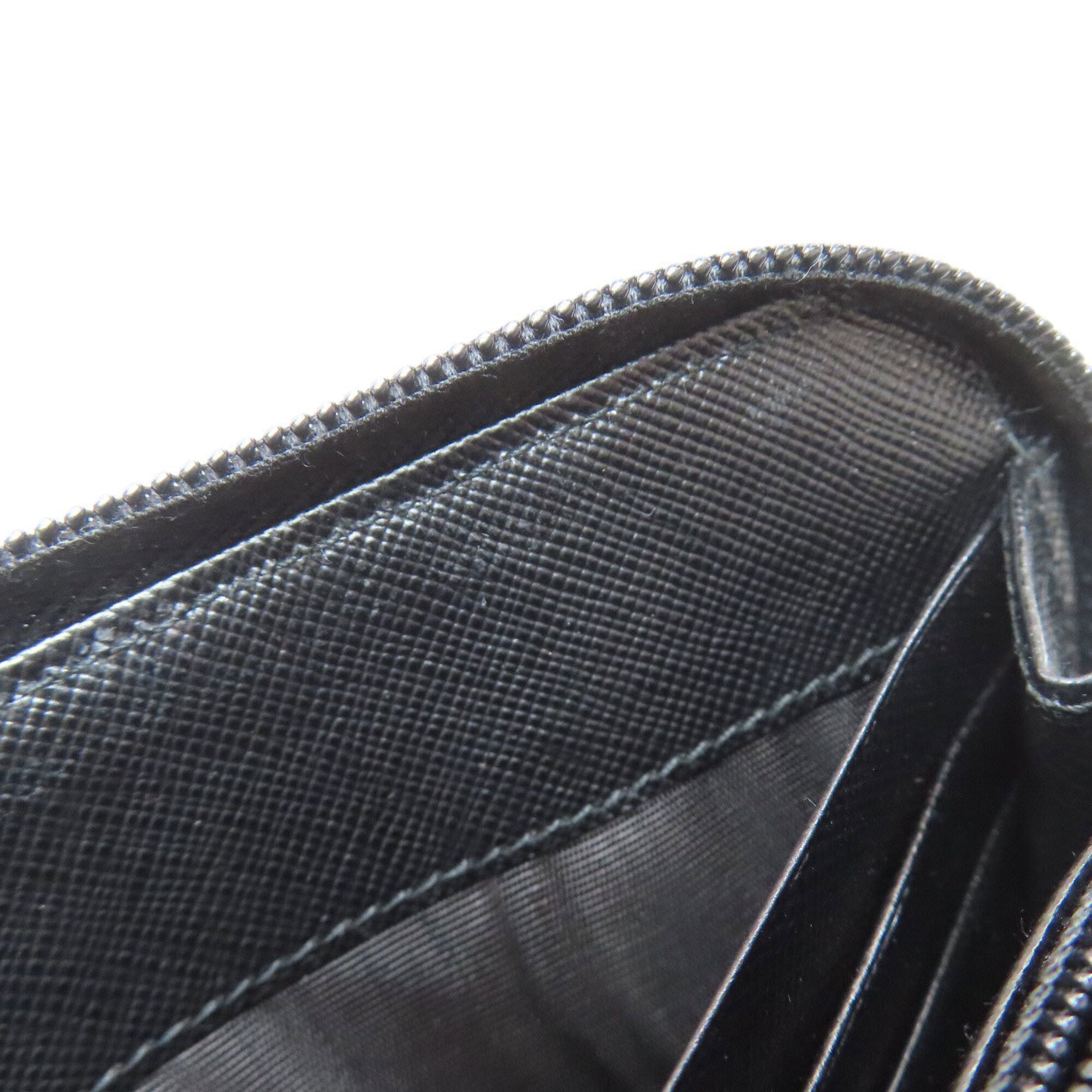 Prada Black Nylon Long Wallet (Bi-Fold) (Pre-Owned)