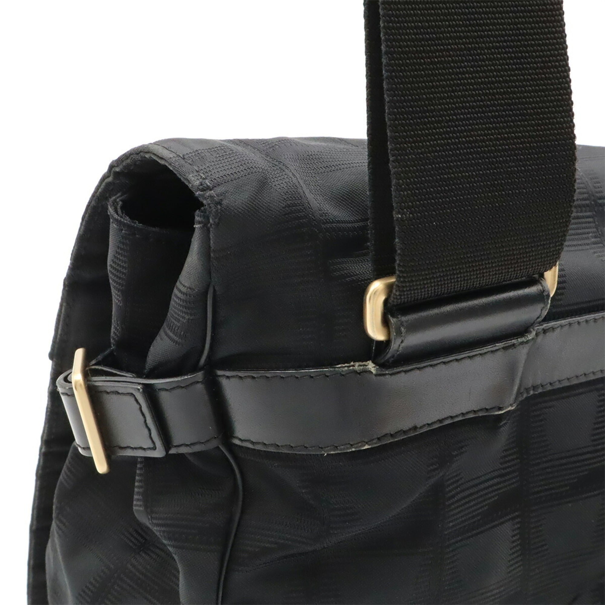 Chanel Black New Travel Line Handbag Shoulder Bag (Pre-Owned)