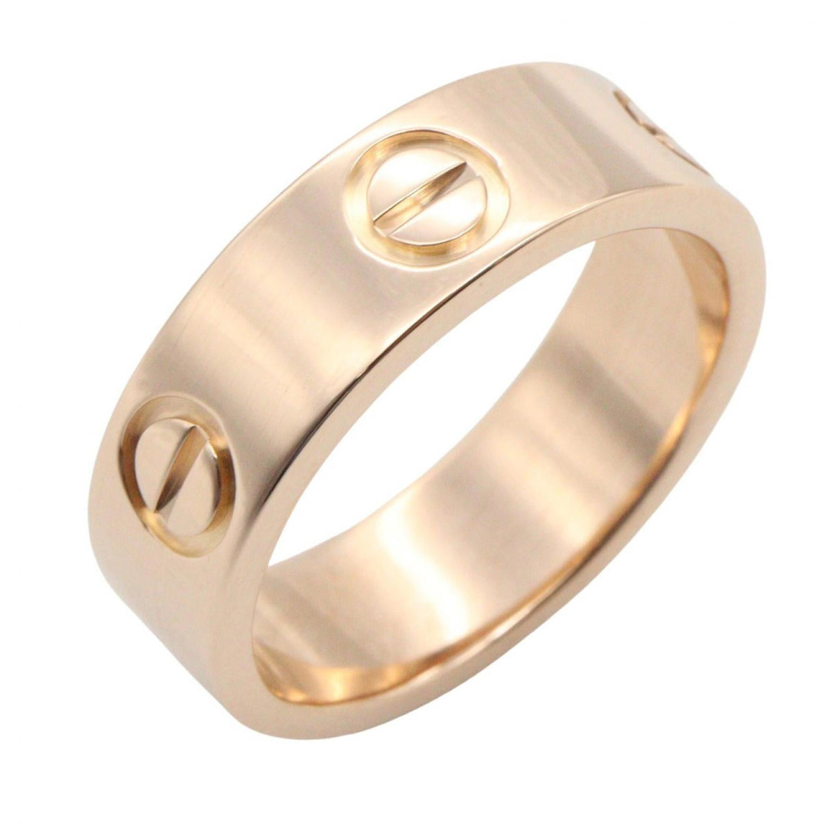 Cartier Love Gold Pink Gold (18K) Band Ring (Pre-Owned)