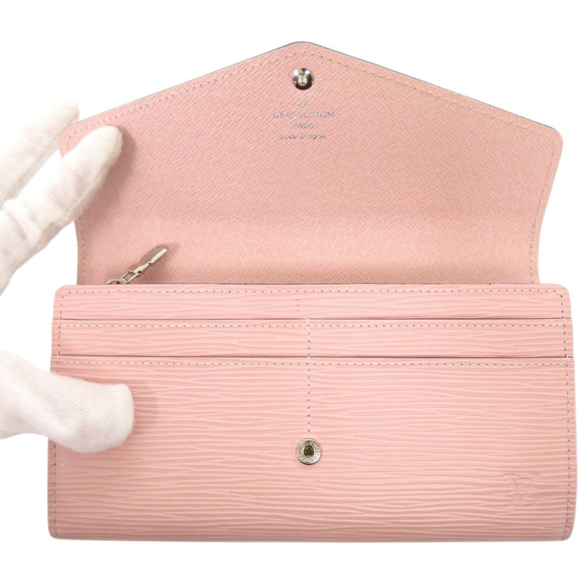 Louis Vuitton Rose Ballerine Epi Leather Long Wallet (Bi-Fold) (Pre-Owned)