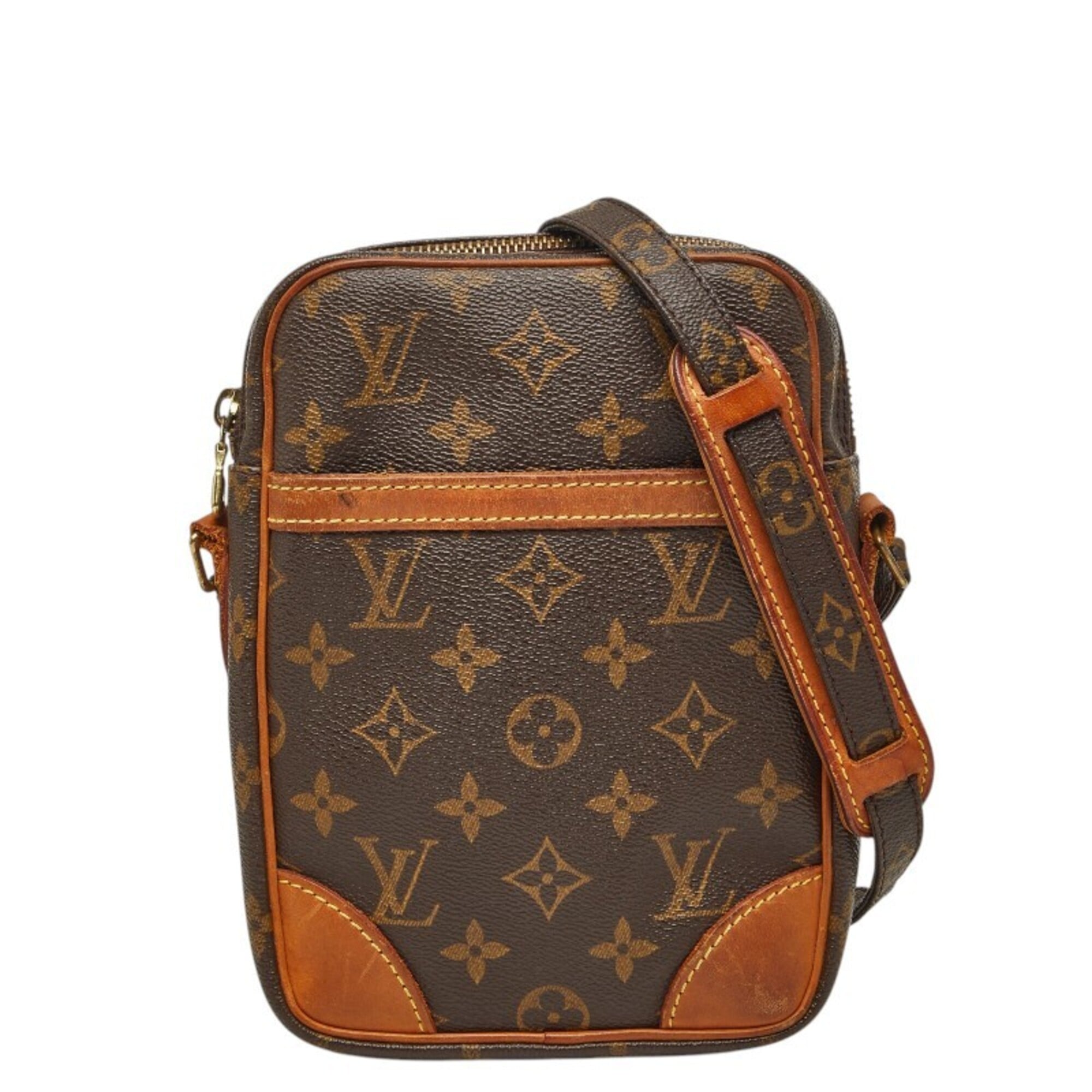 Louis Vuitton Brown Pvc Leather Shoulder Bag (Pre-Owned)