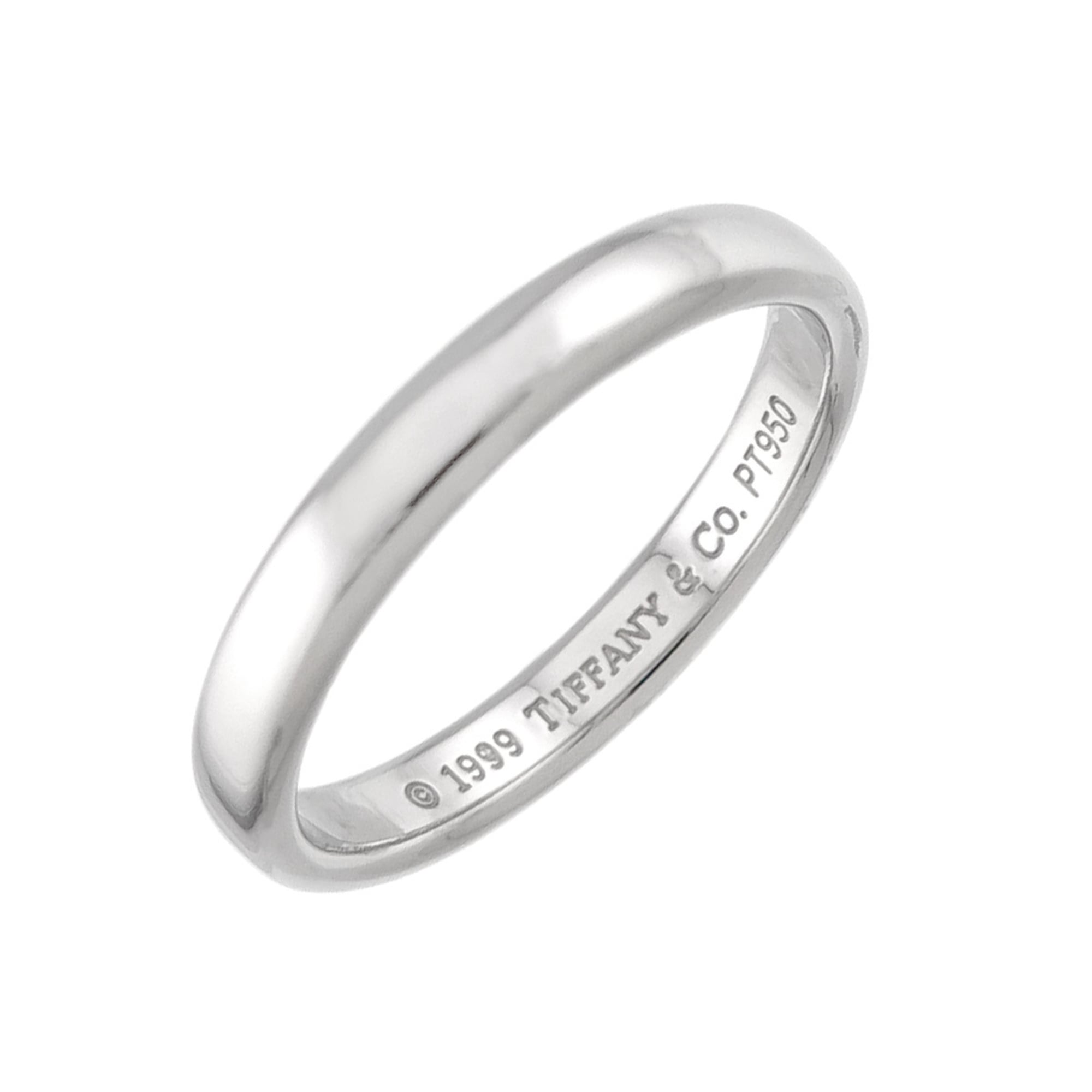 Tiffany Platinum 950 Band Ring (Pre-Owned)