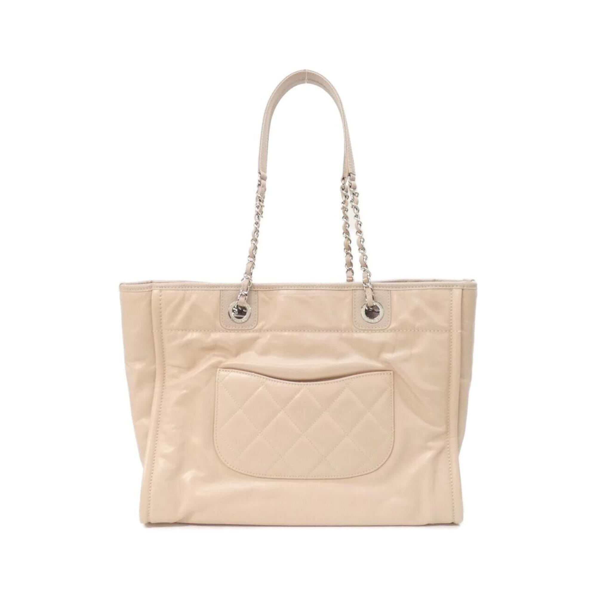 Chanel Pink Leather Grained Calfskin Handbag (Pre-Owned)