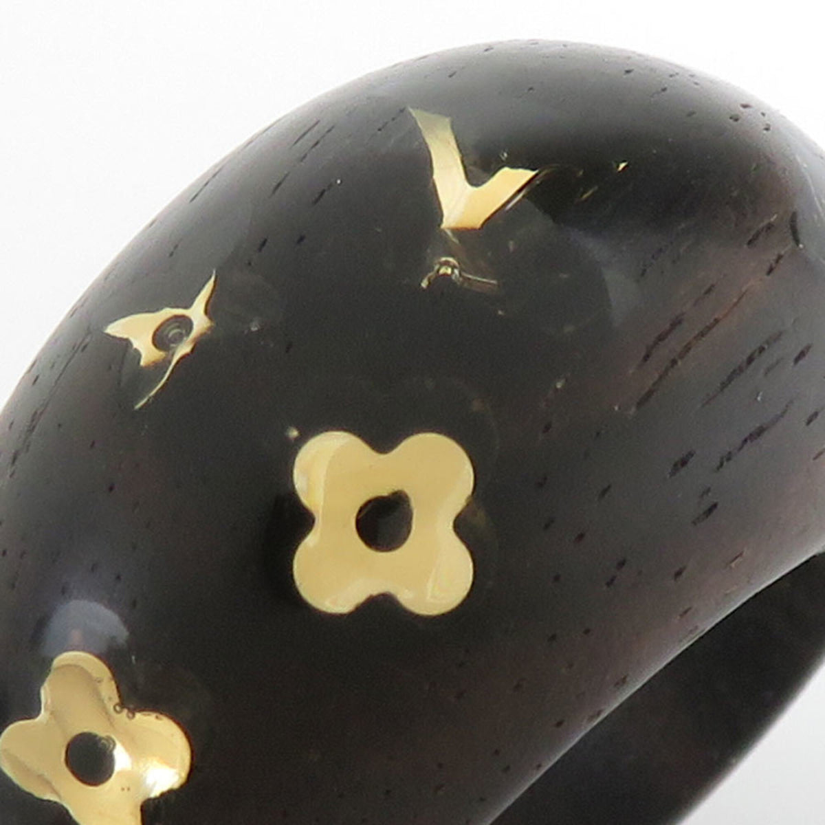 Louis Vuitton Brown Wood Band Ring (Pre-Owned)