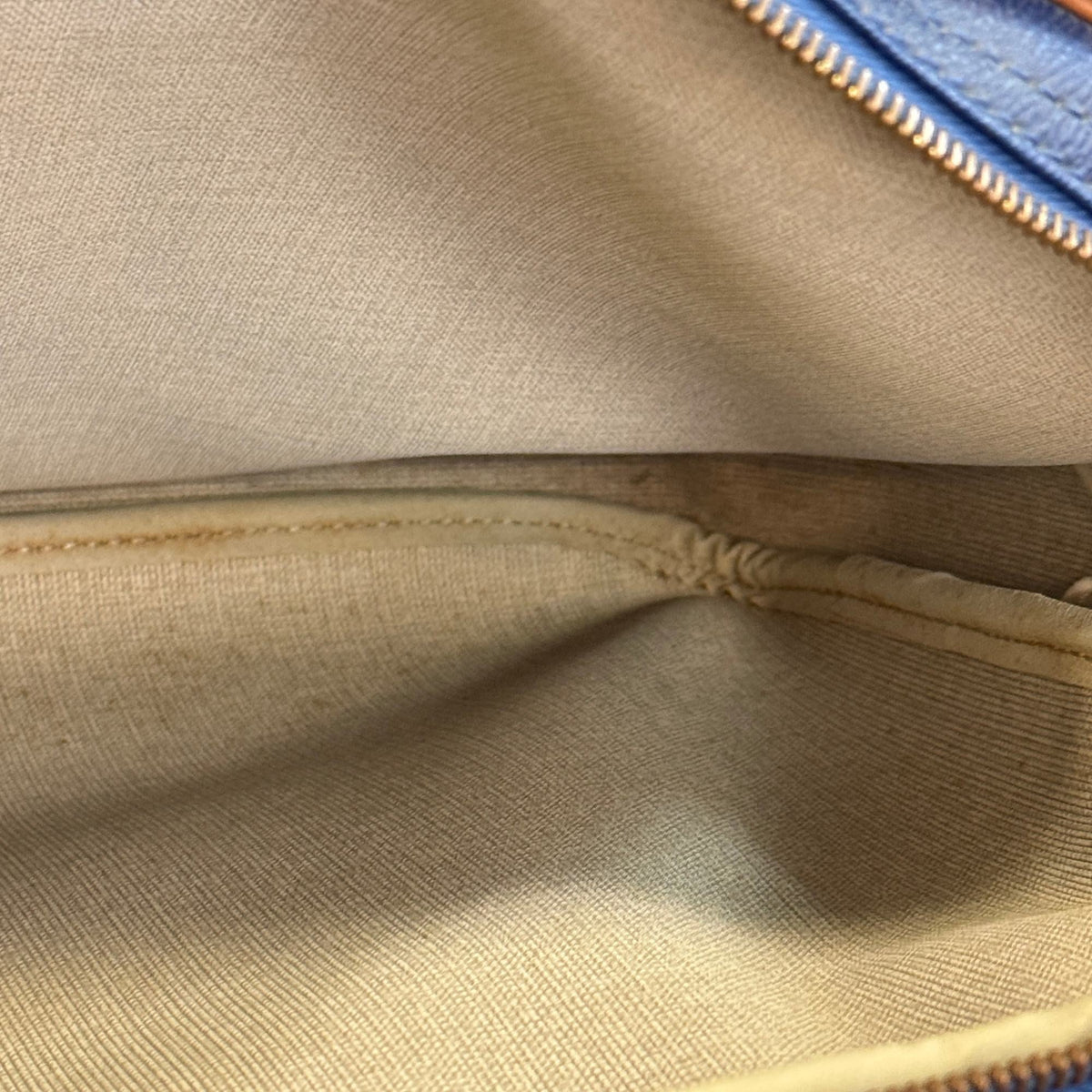 Louis Vuitton Blue Pvc Leather Messenger Bag Shoulder Bag (Pre-Owned)