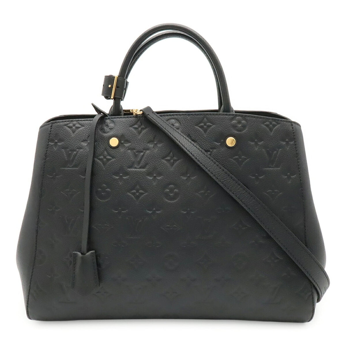 Louis Vuitton Black Noir Monogram Empreinte Handbag Shoulder Bag Tote Bag (Pre-Owned)