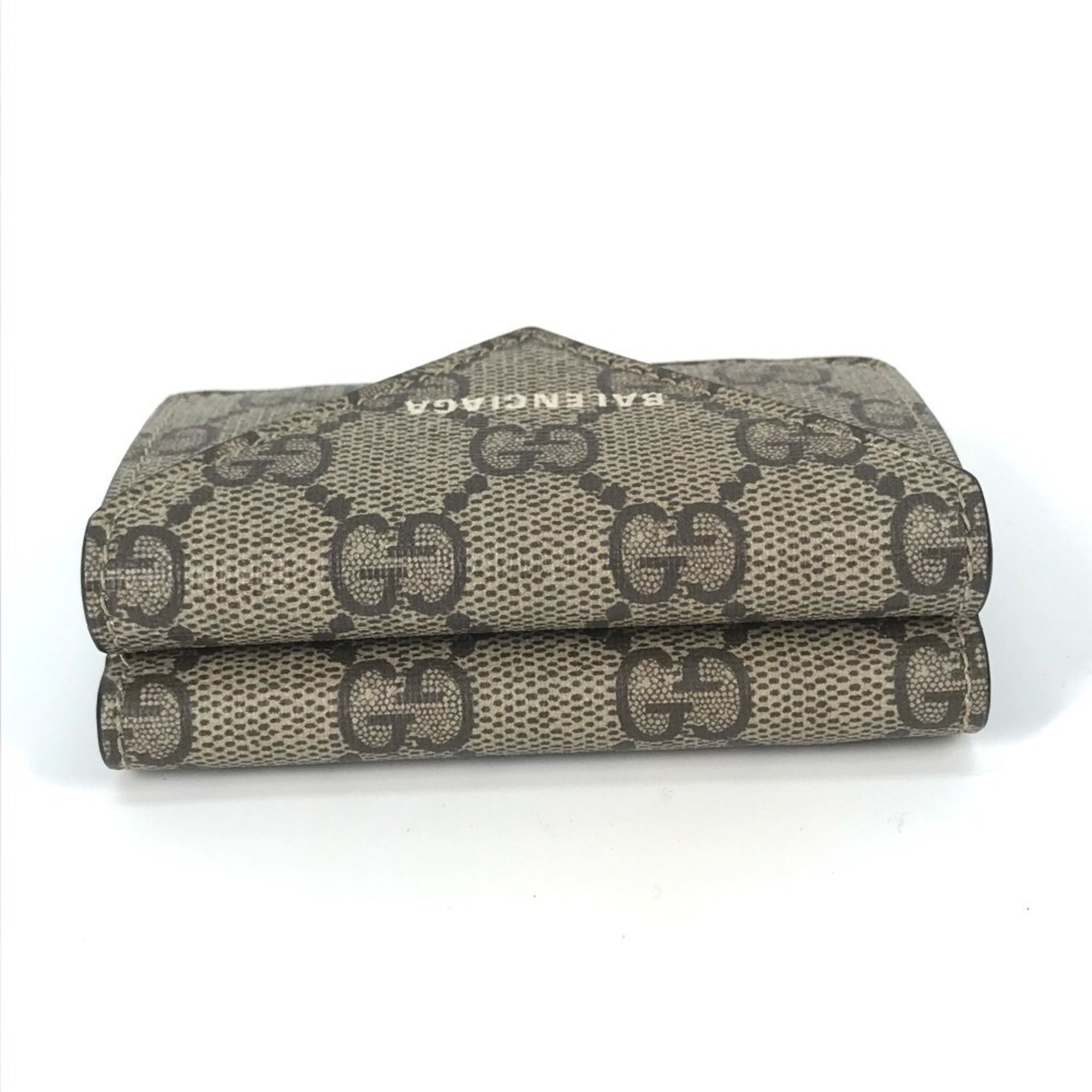 Gucci Beige White Gg Supreme Wallet (Tri-Fold) (Pre-Owned)