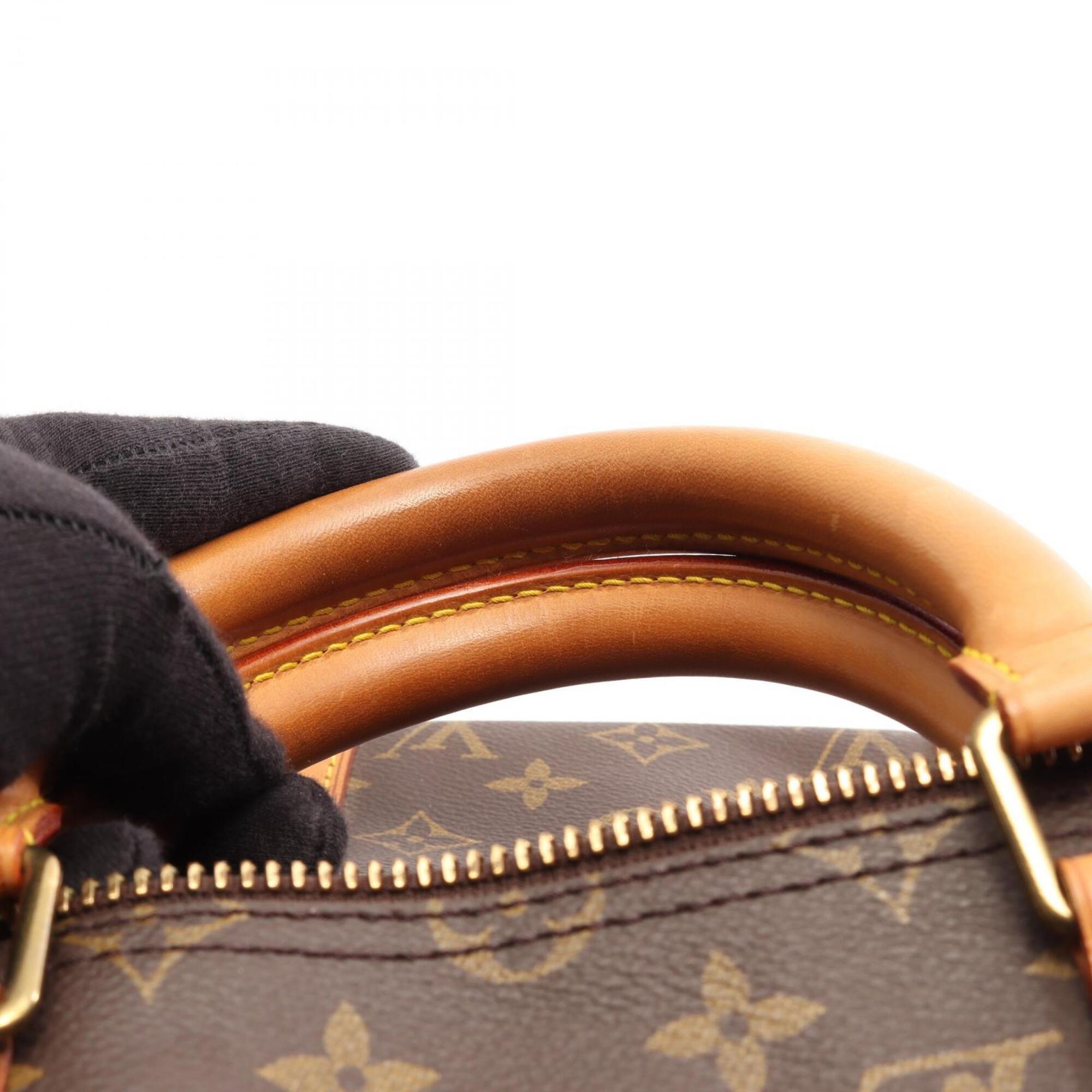 Louis Vuitton Monogram Brown Coated Canvas Boston Bag Handbag (Pre-Owned)