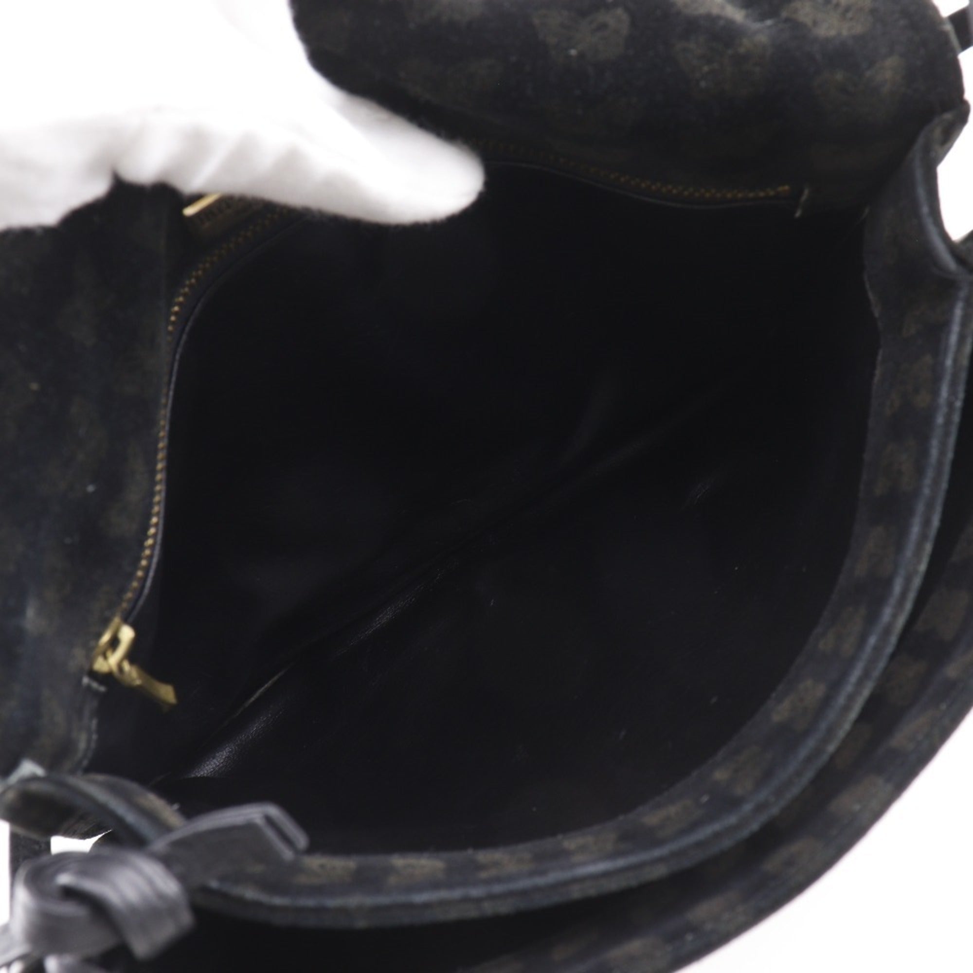 Bottega Veneta Black Suede Shoulder Bag Tote Bag (Pre-Owned)