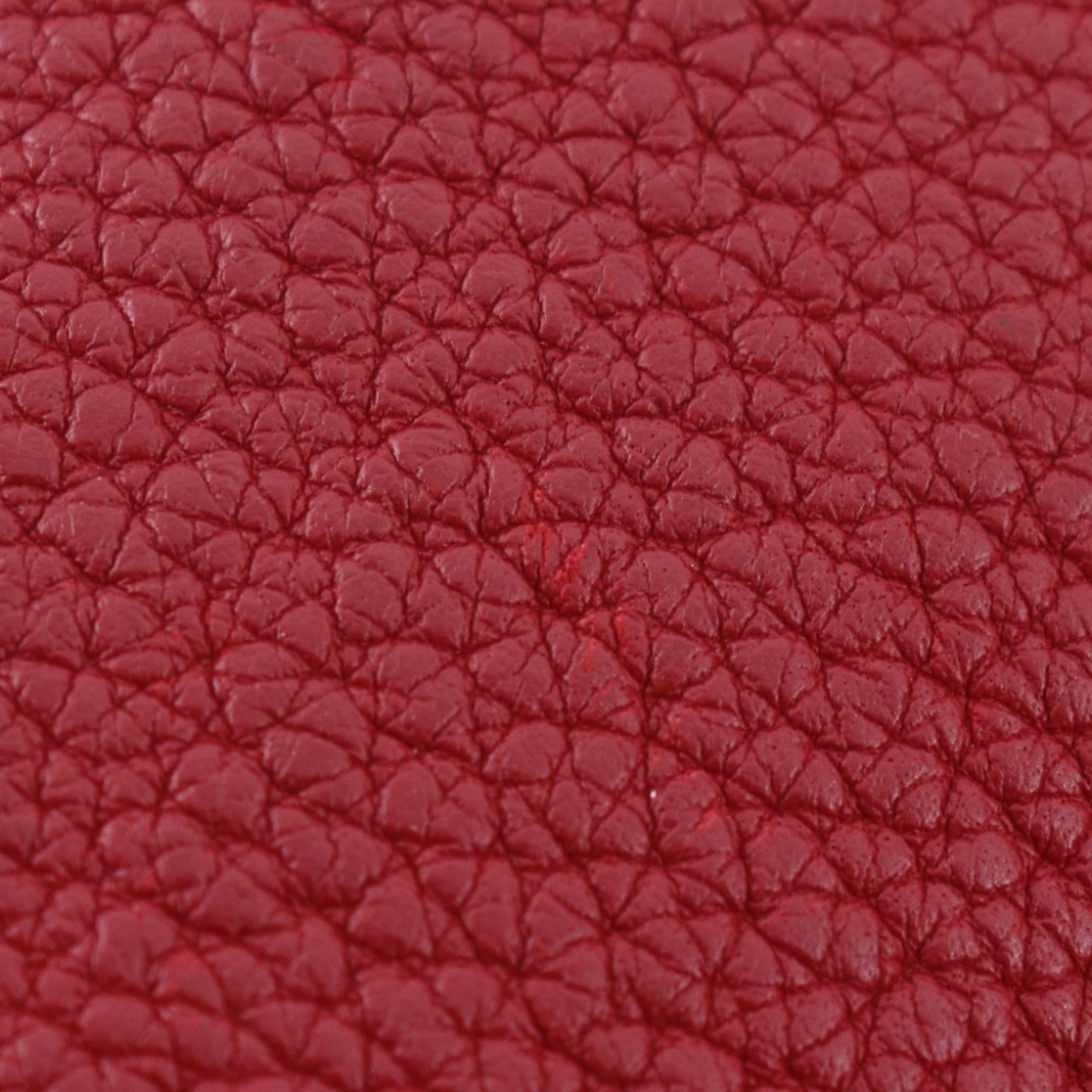 Hermes Garden Red Color Negonda Leather Handbag (Pre-Owned)
