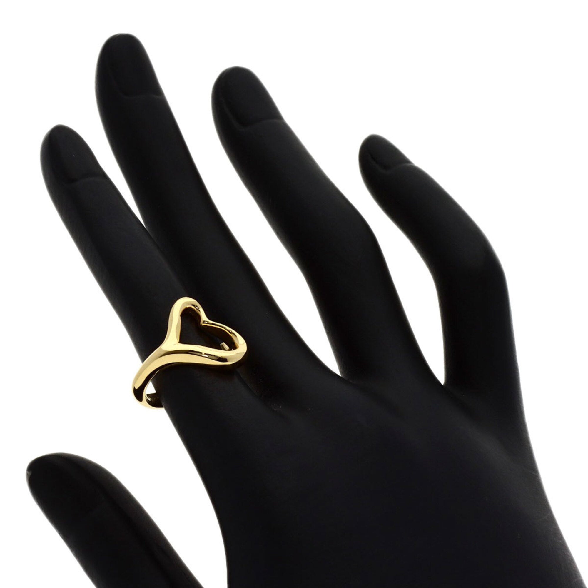 Tiffany Open Heart Yellow Gold (18K) Band Ring (Pre-Owned)