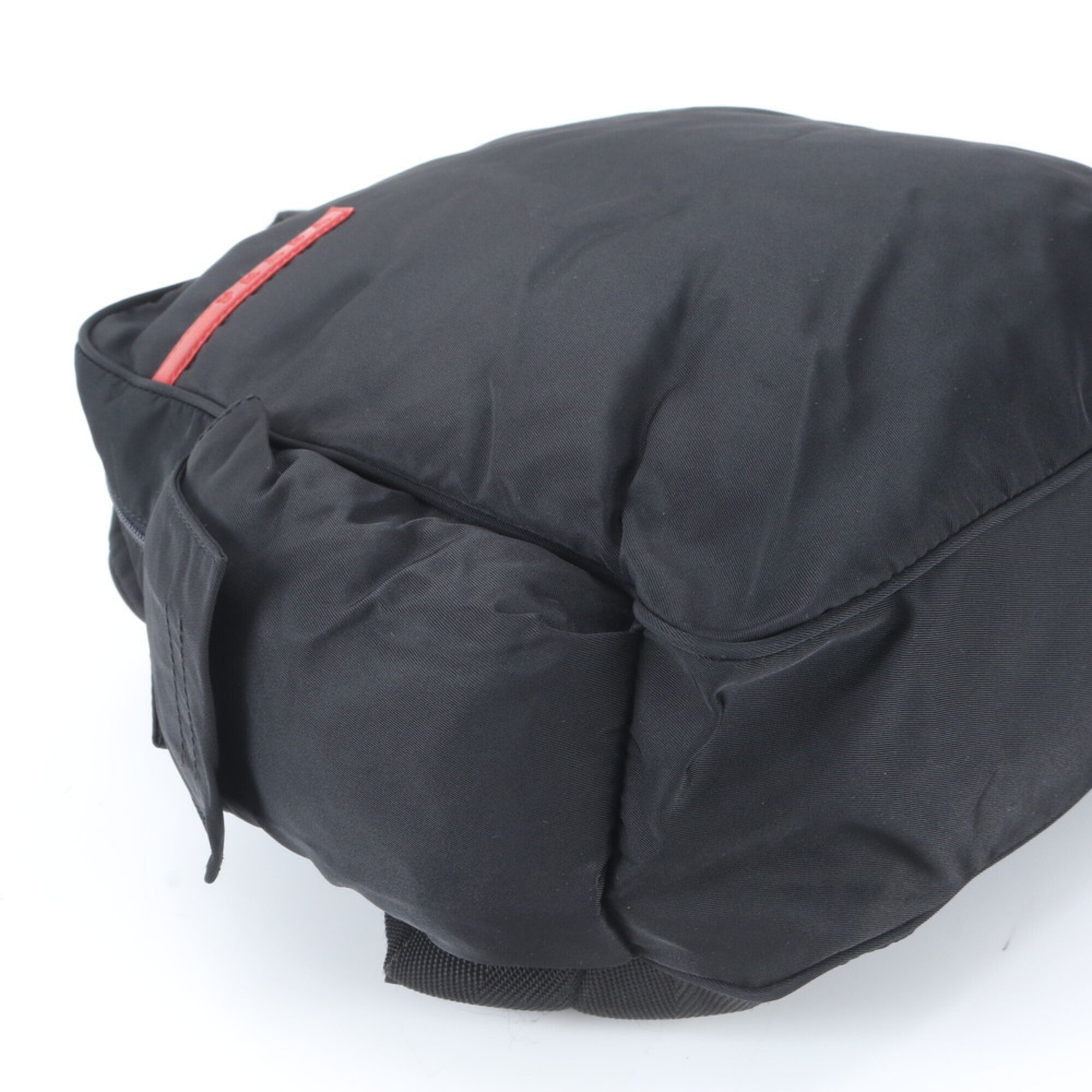 Prada Black Nylon Leather Pouch Sling Bag (Pre-Owned)