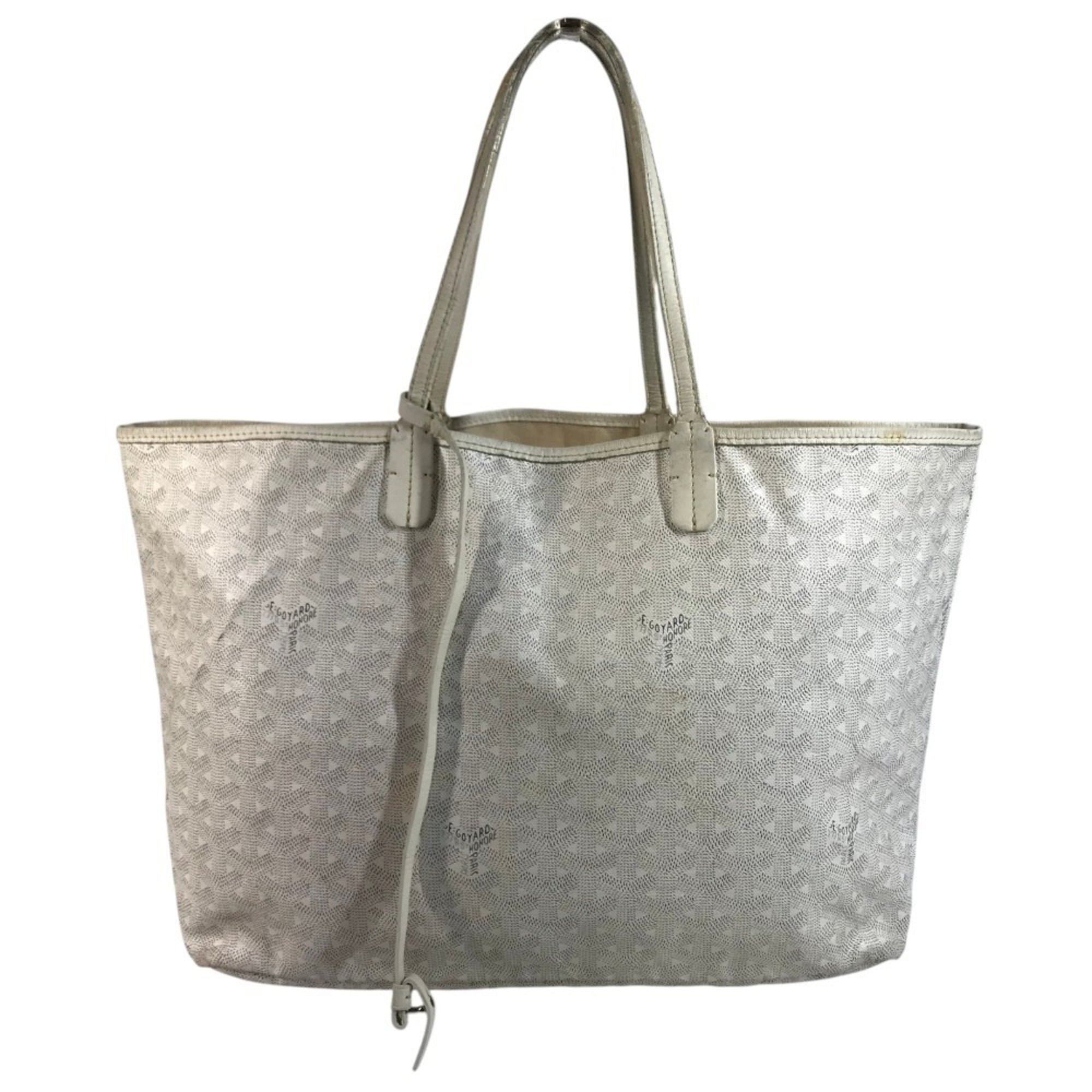 Goyard White Pvc Leather Pouch Shoulder Bag Tote Bag (Pre-Owned)