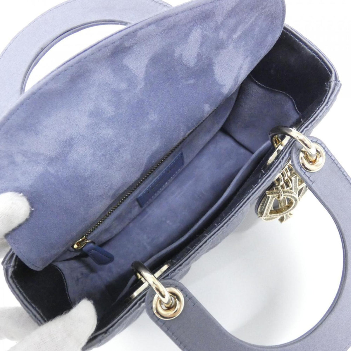 Christian Dior Blue Satin Handbag (Pre-Owned)