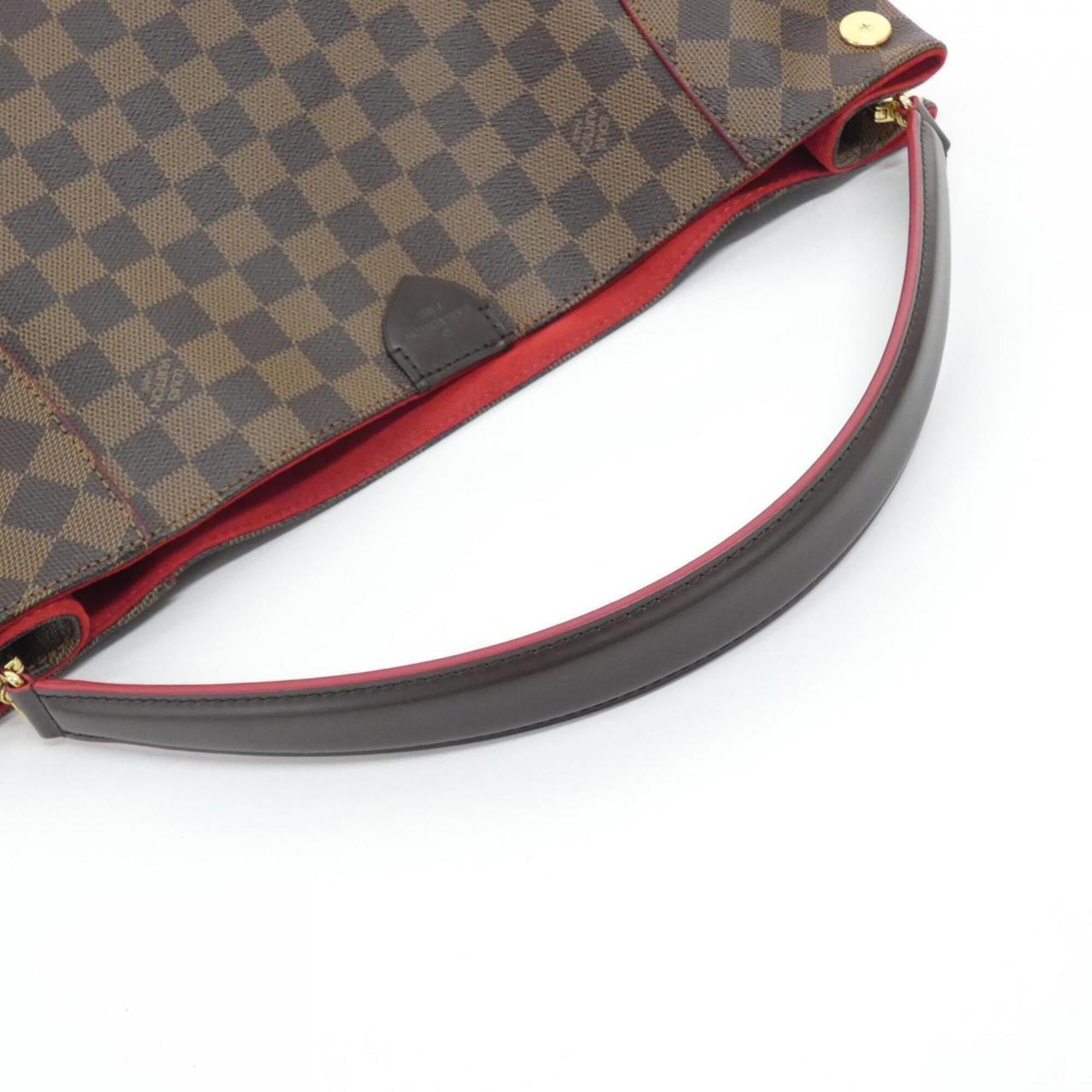 Louis Vuitton Brown Cerise Coated Canvas Shoulder Bag (Pre-Owned)