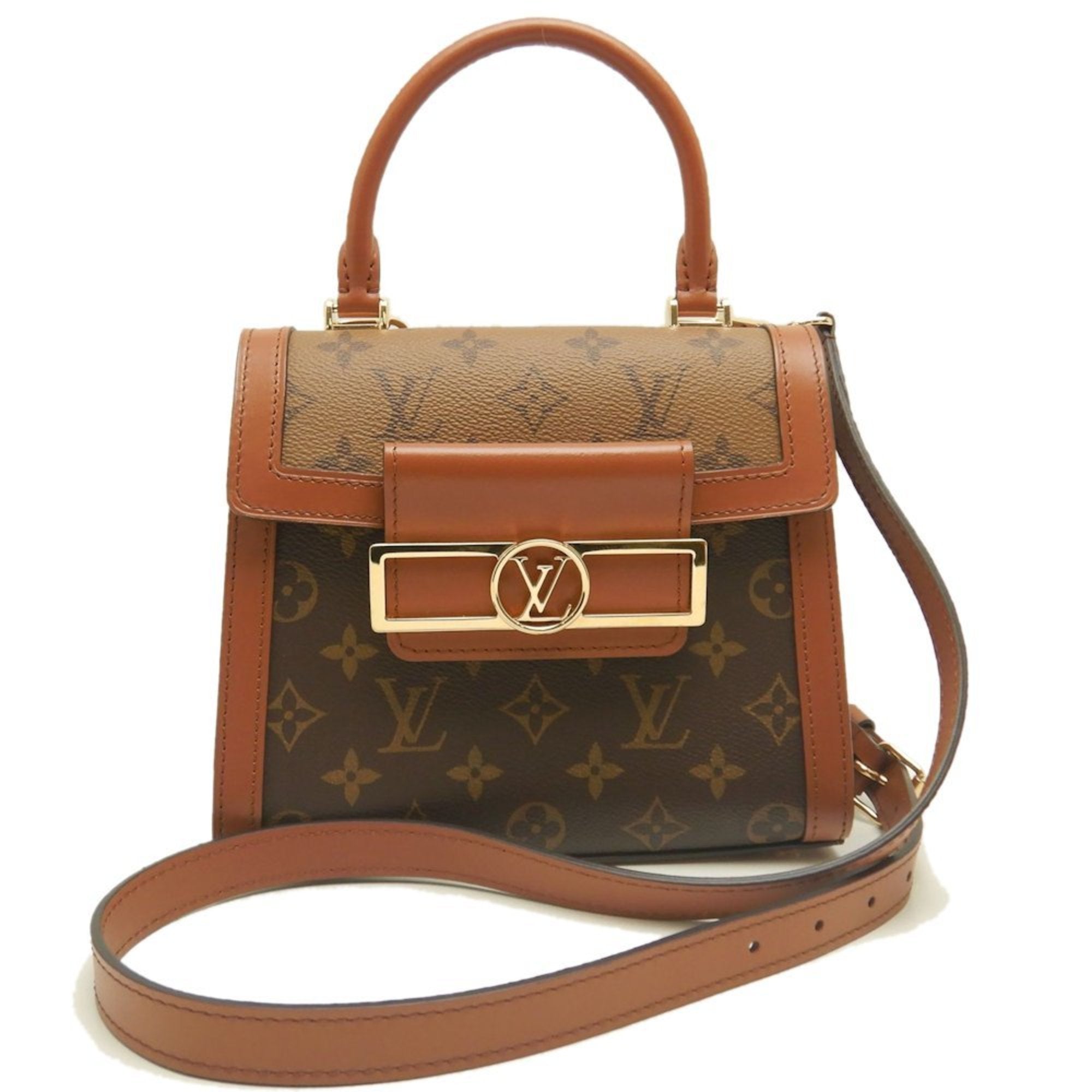 Louis Vuitton Monogram Reverse Brown Pvc Leather Handbag (Pre-Owned)