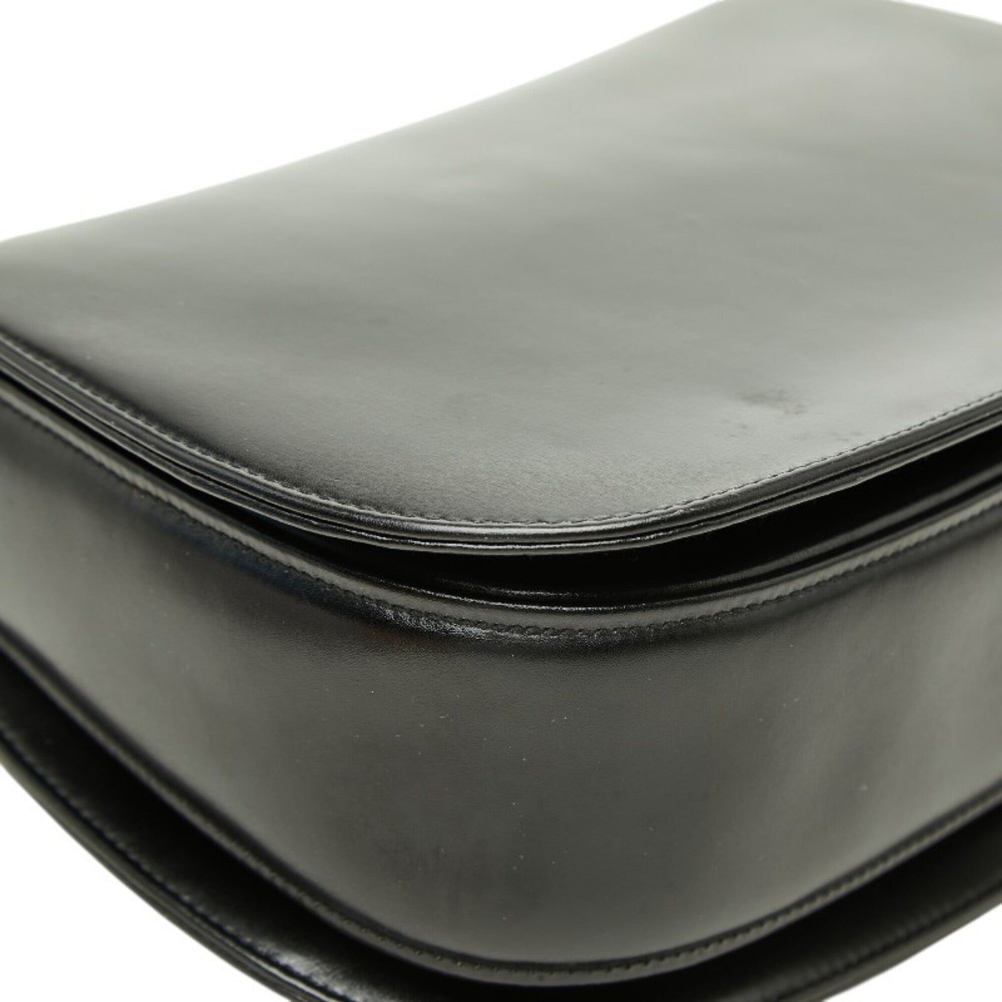 Gucci Black Leather Handbag Shoulder Bag (Pre-Owned)
