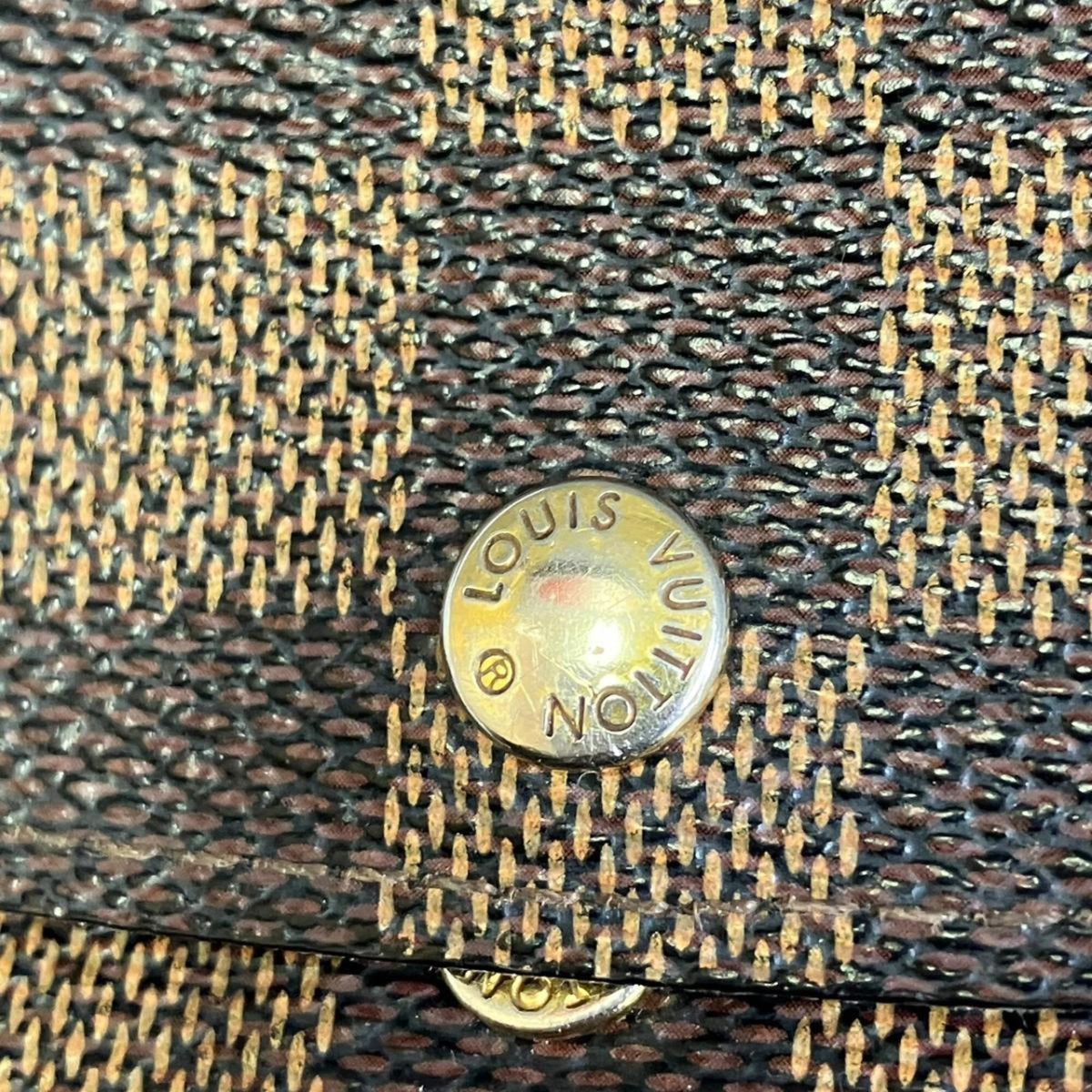 Louis Vuitton Brown Damier Canvas Long Wallet (Bi-Fold) (Pre-Owned)