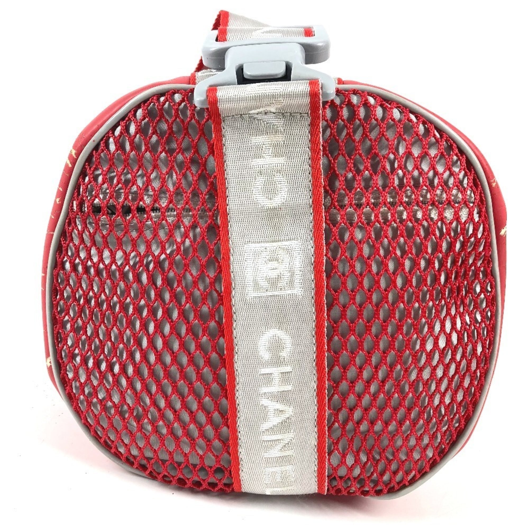 Chanel Red Color White Rubber Shoulder Bag (Pre-Owned)