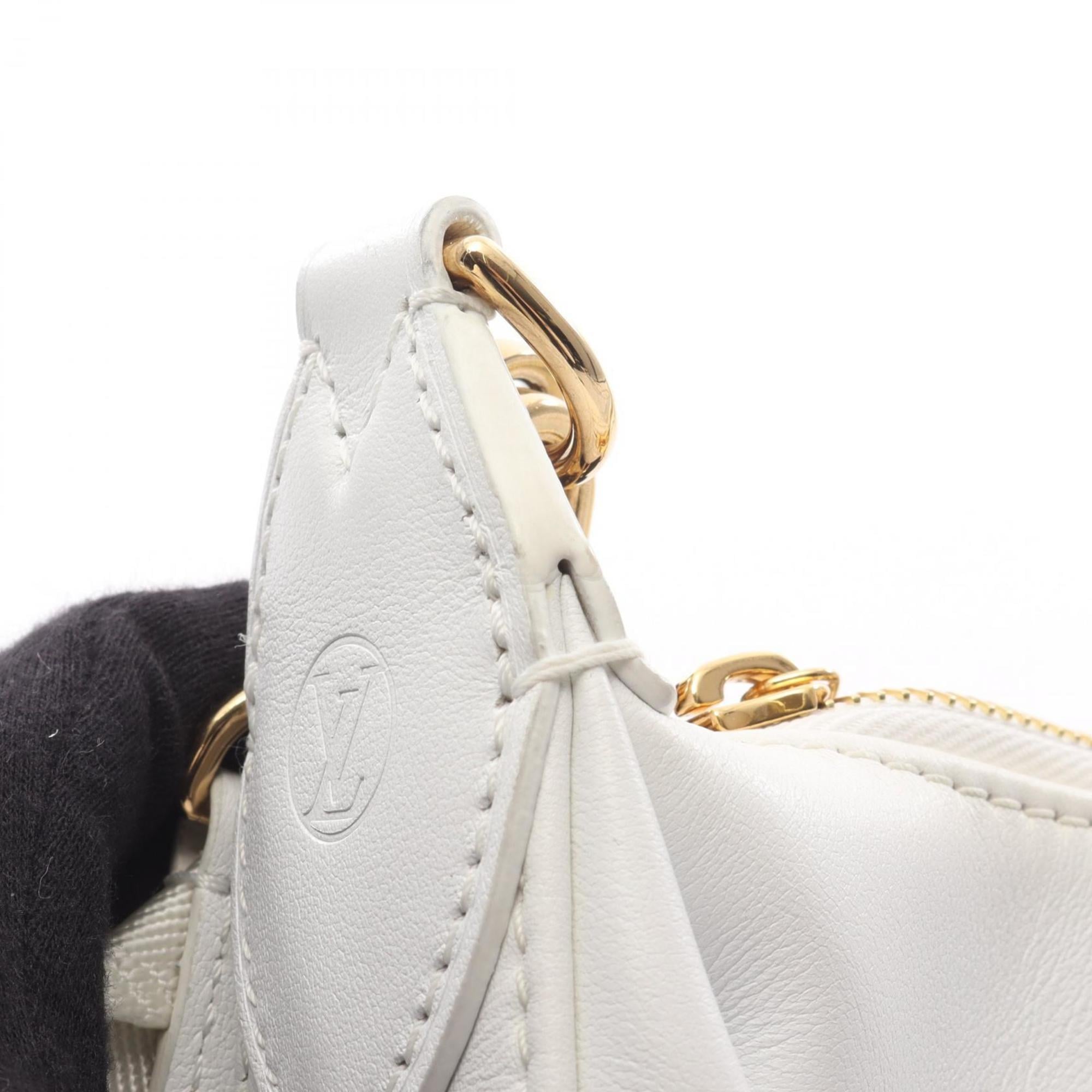 Louis Vuitton White Leather Handbag (Pre-Owned)