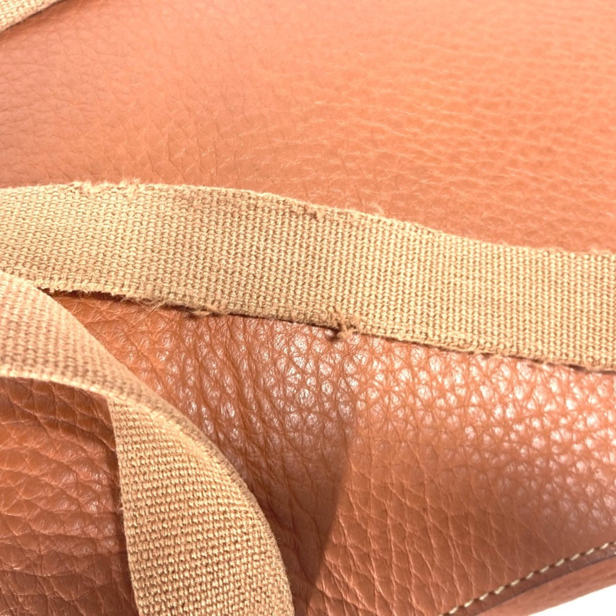 Hermes Brown Leather Backpack (Pre-Owned)