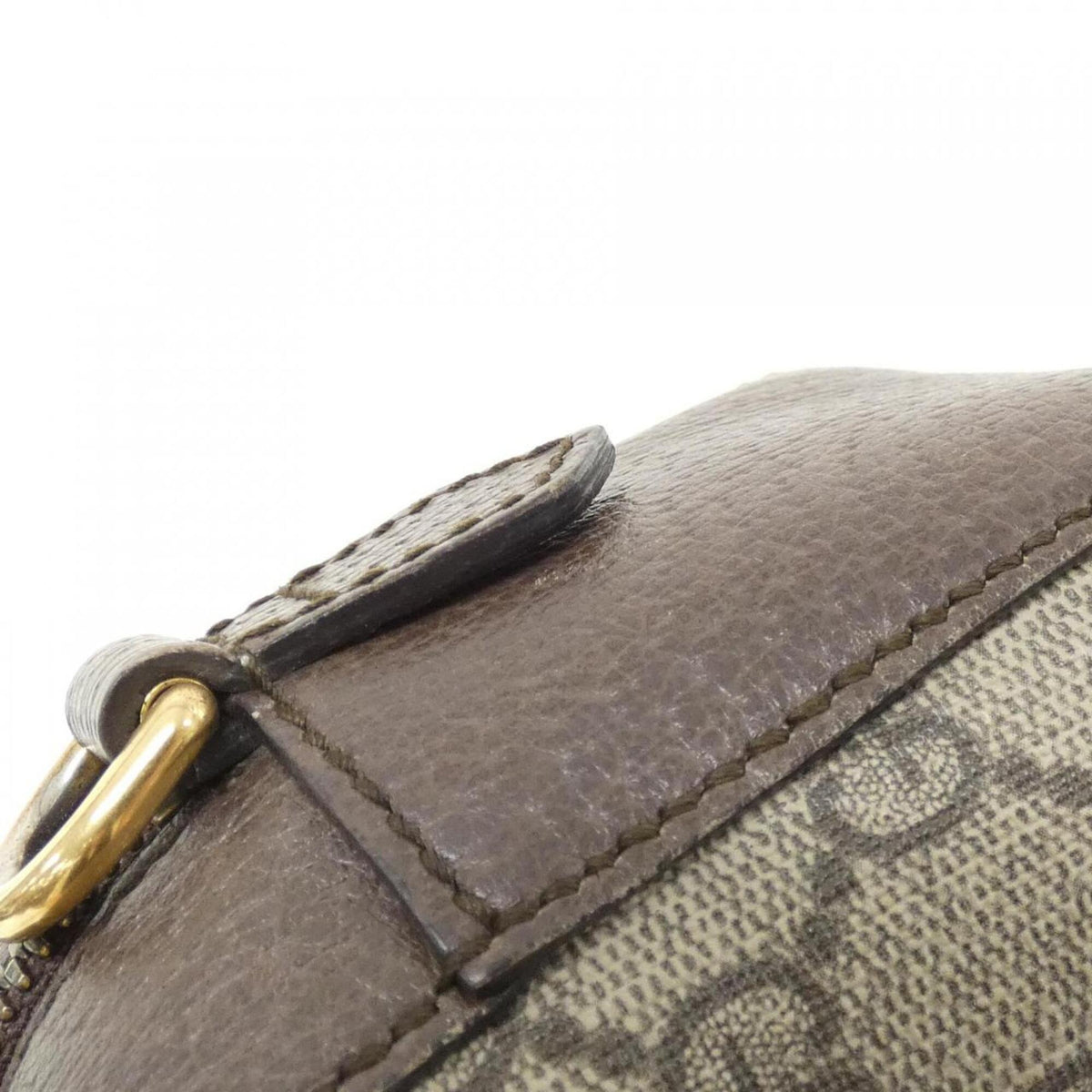 Gucci Beige Brown Gg Supreme Leather Shoulder Bag (Pre-Owned)