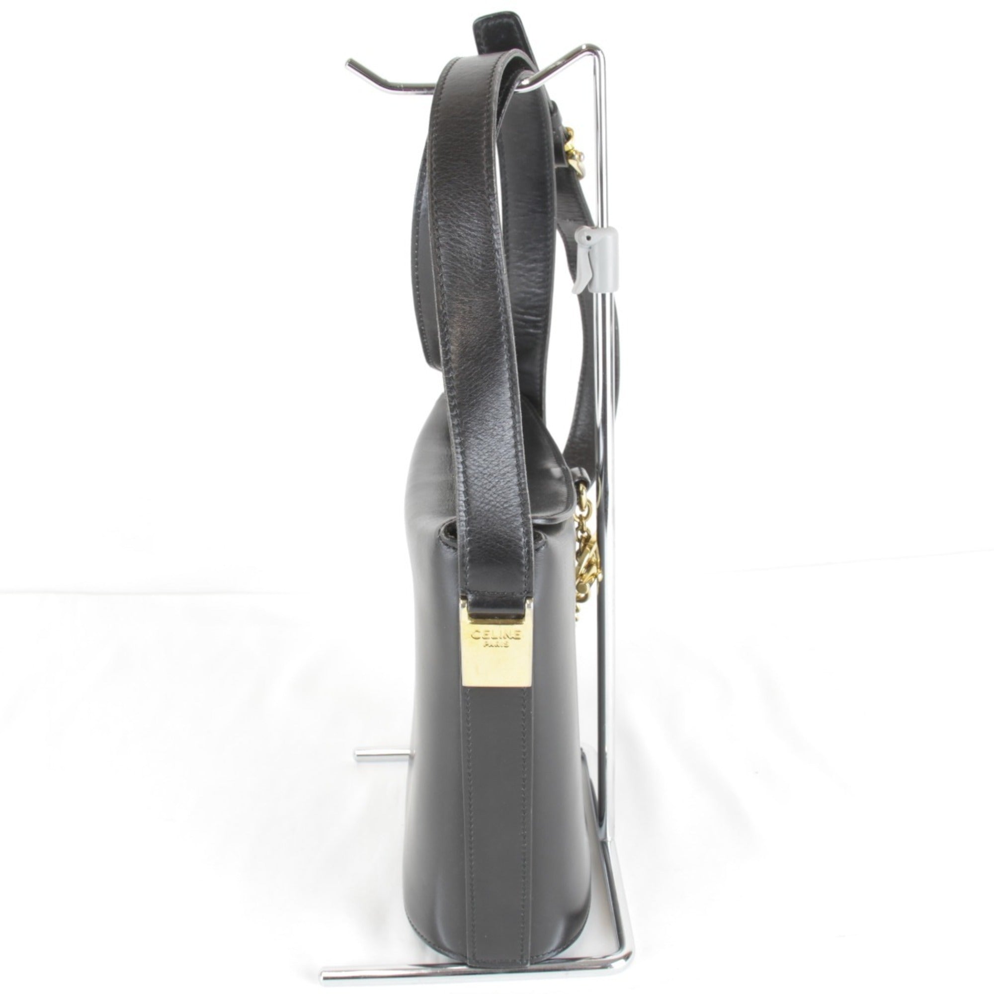Celine Black Leather Shoulder Bag (Pre-Owned)