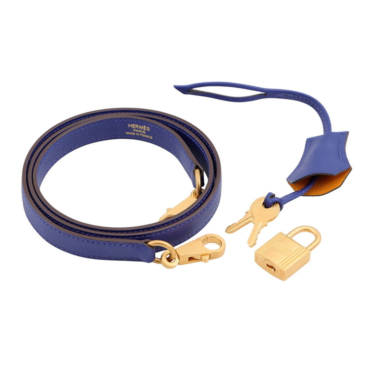 Hermes Kelly Blue Royal Epsom Leather Handbag (Pre-Owned)