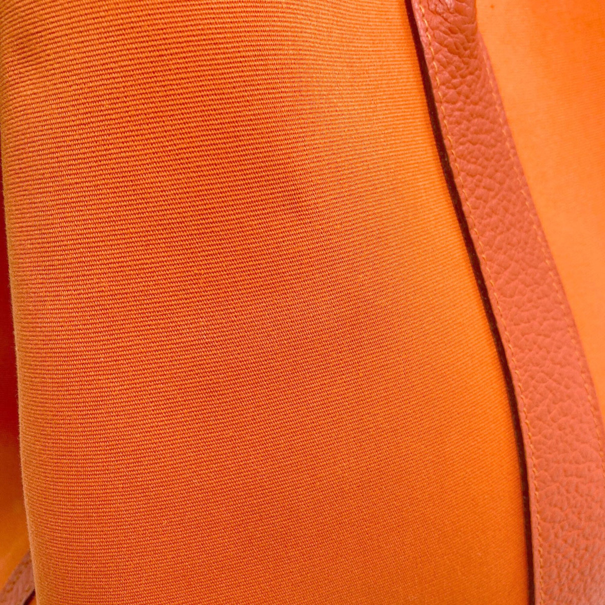 Hermes Orange Toile Officier Tote Bag (Pre-Owned)