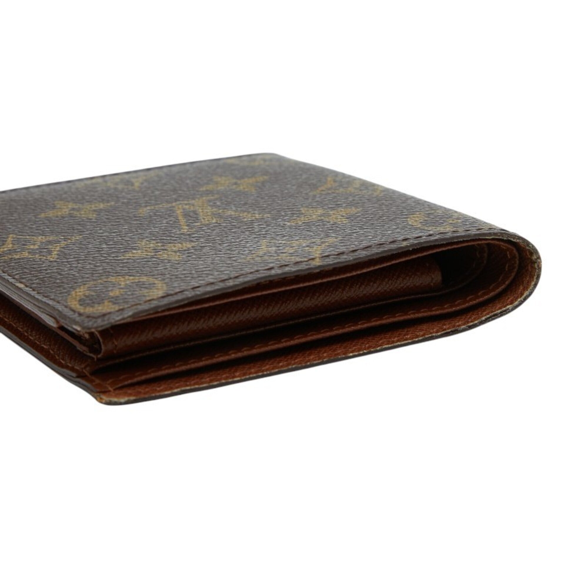 Louis Vuitton Brown Pvc Leather Wallet (Bi-Fold) (Pre-Owned)