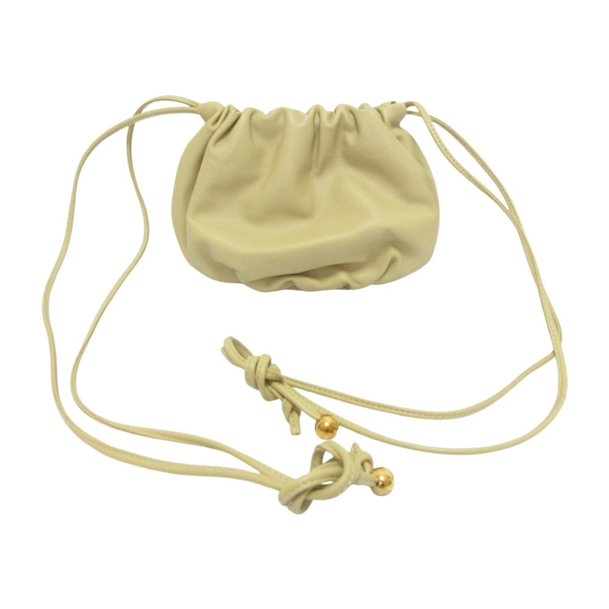 Bottega Veneta Beige Leather Shoulder Bag (Pre-Owned)