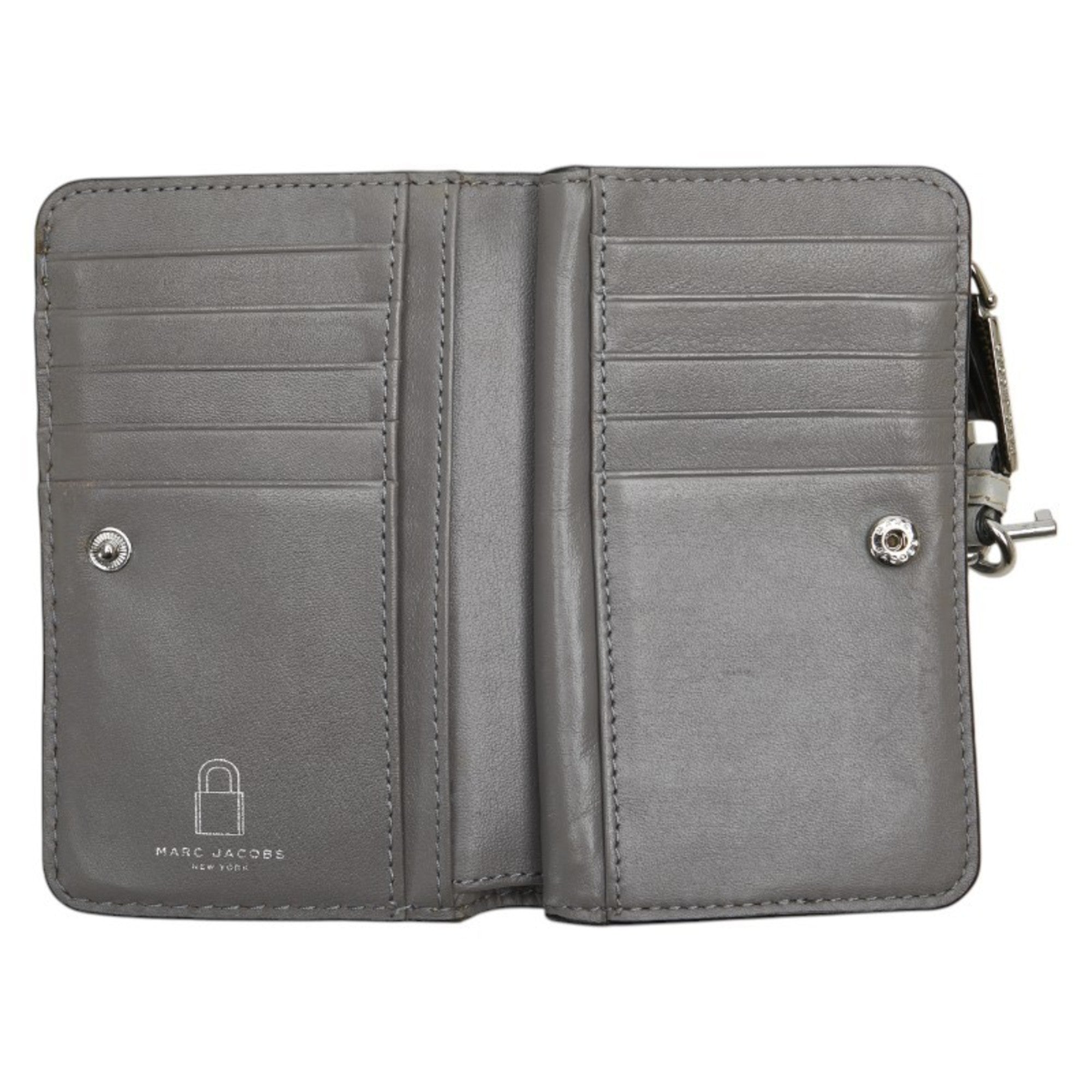 Marc Jacobs Gray Leather Wallet (Bi-Fold) (Pre-Owned)
