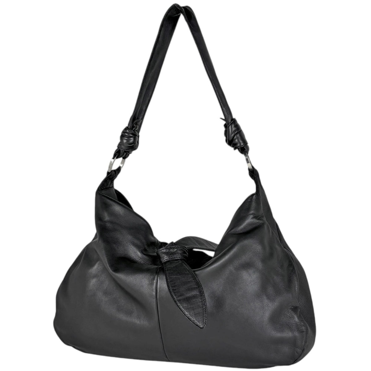 Loewe Black Leather Shoulder Bag (Pre-Owned)