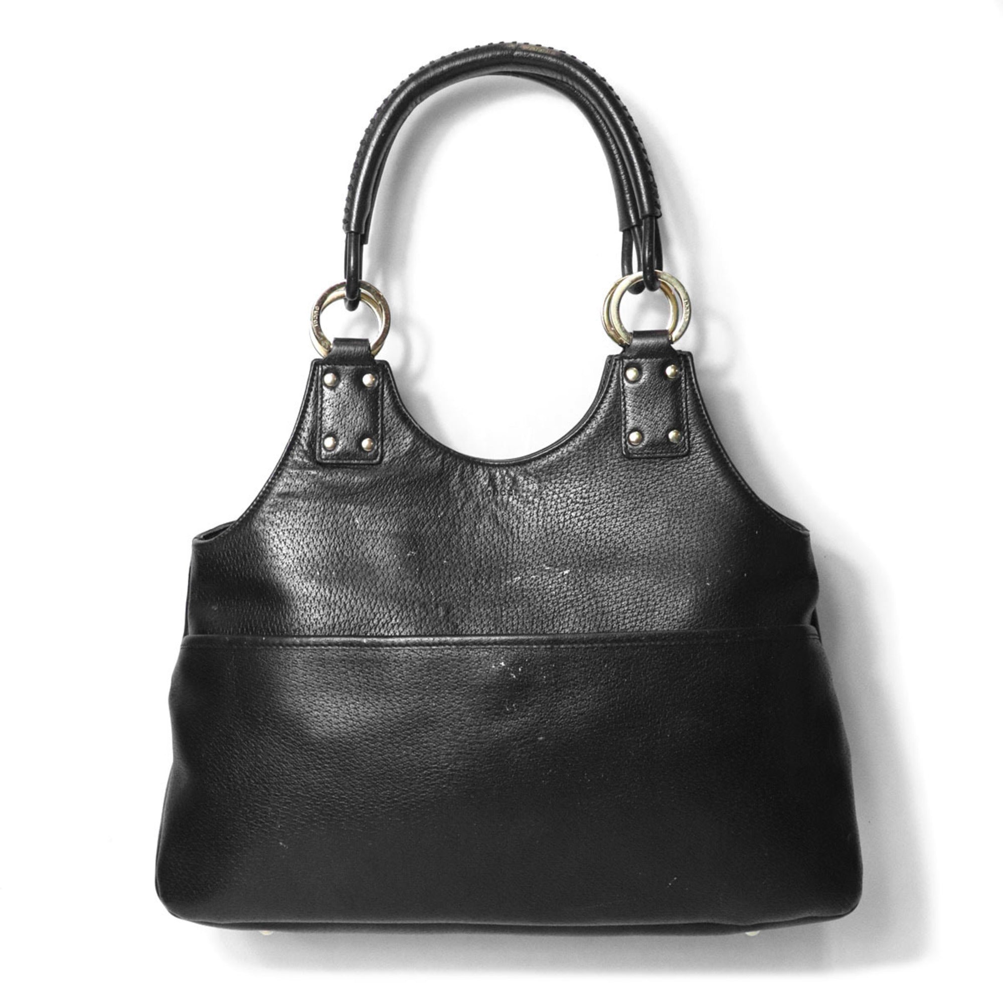 Gucci Black Leather Shoulder Bag (Pre-Owned)