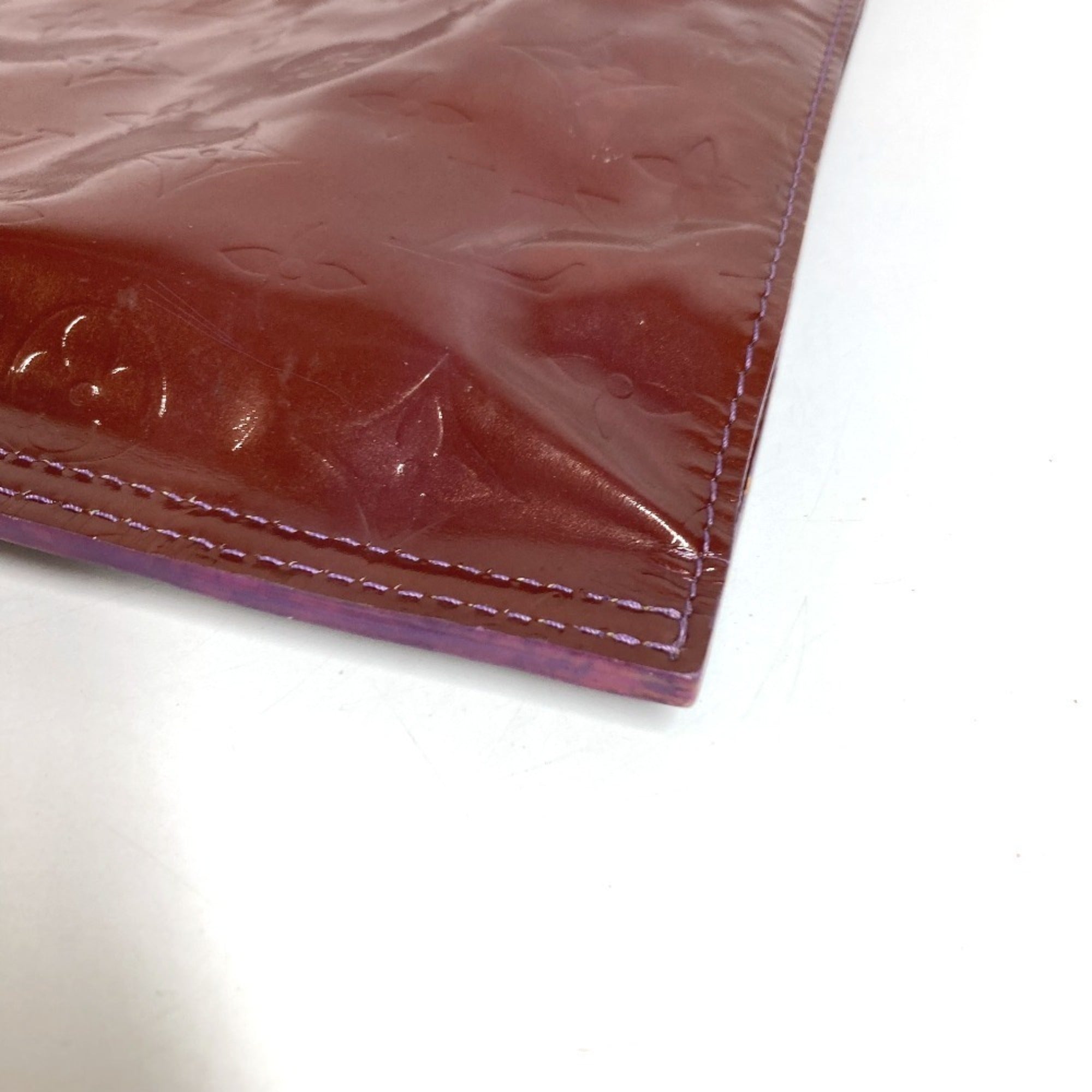 Louis Vuitton Purple Violet Monogram Vernis Clutch Bag Handbag (Pre-Owned)