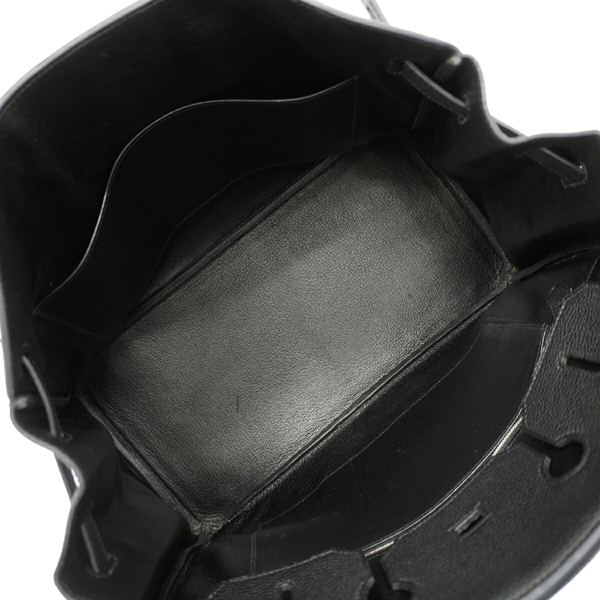 Hermes Black Togo Leather Handbag (Pre-Owned)