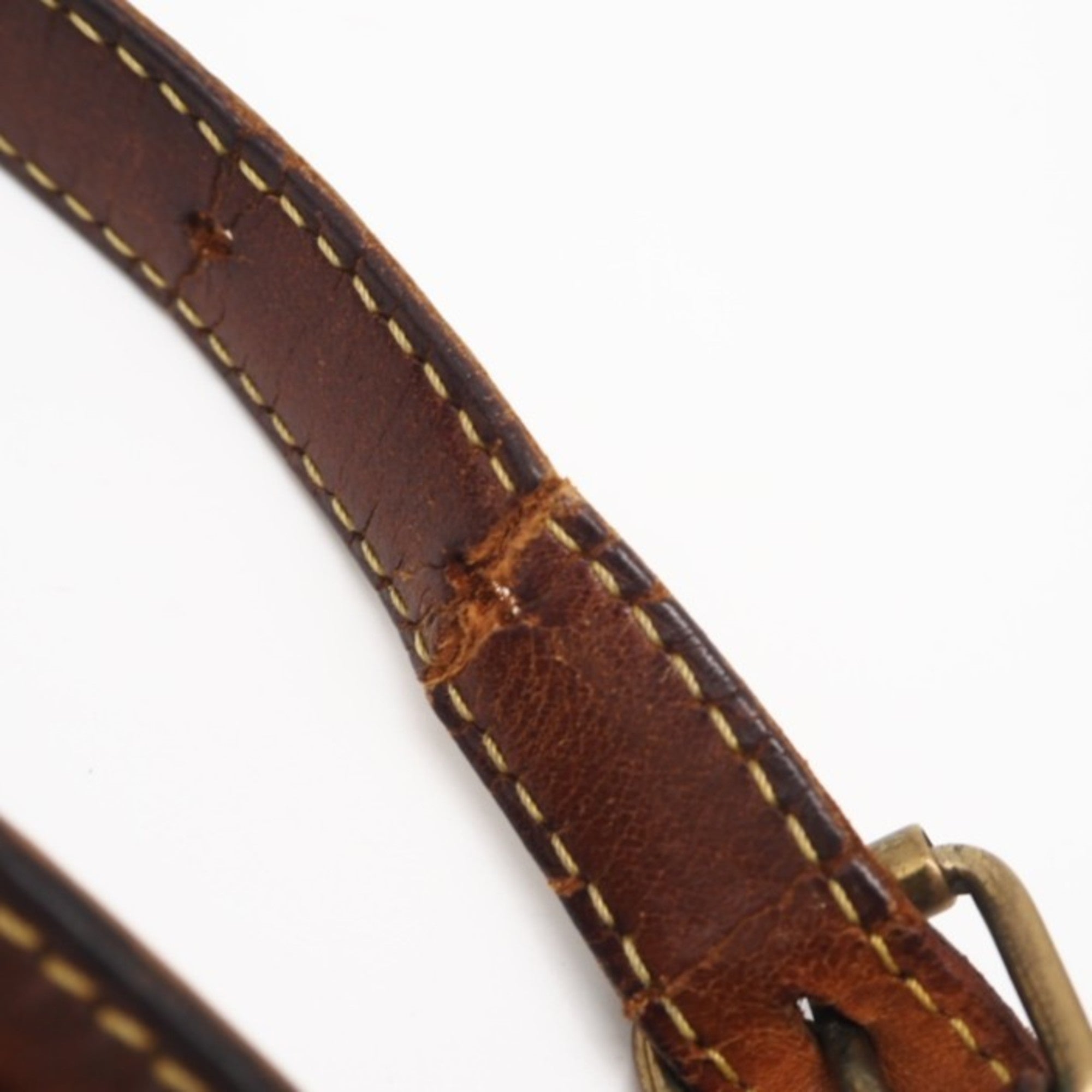 Louis Vuitton Monogram Brown Coated Canvas Leather Shoulder Bag (Pre-Owned)